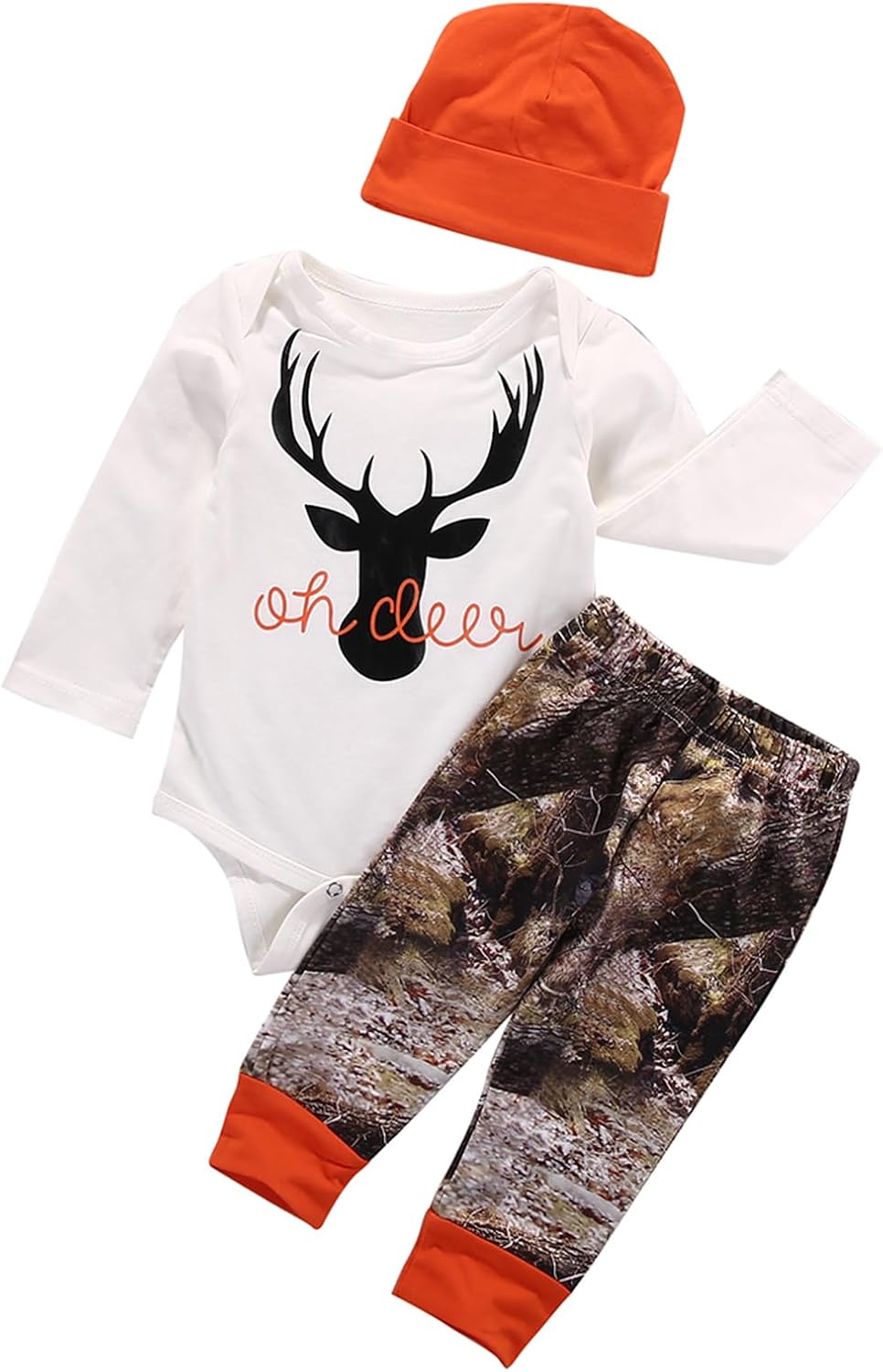Gureui Camo Romper Onesie Set for Baby Boys