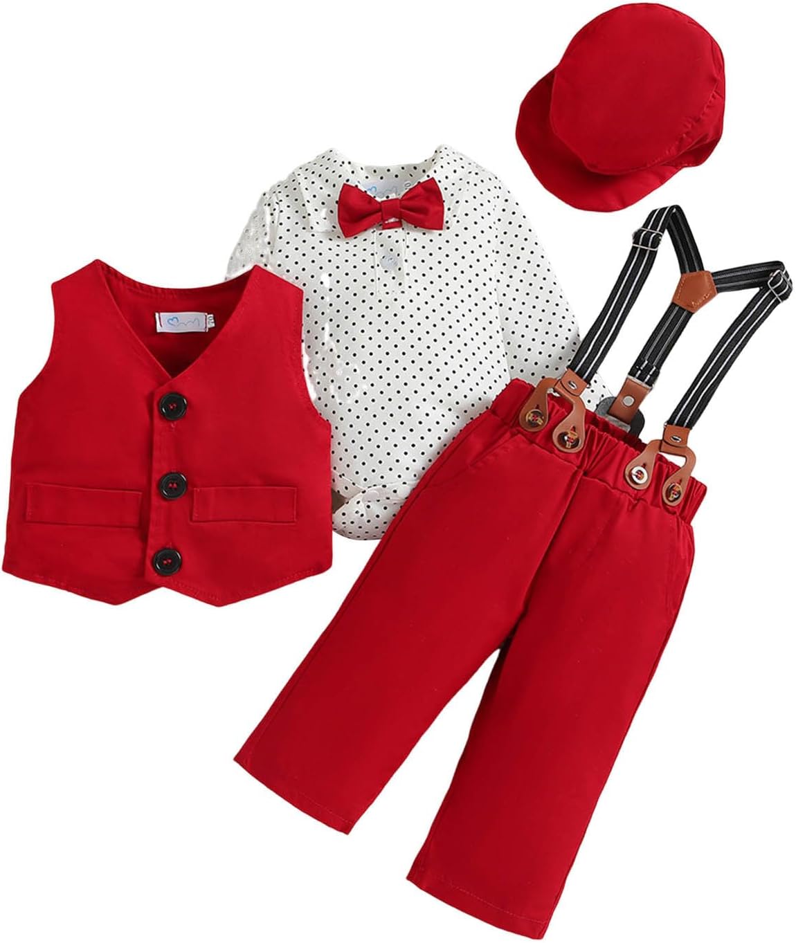 4-Piece Baby Boy Formal Outfit for gentleman Presentation