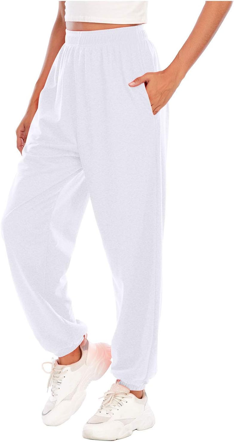 High Waist Womens Sweatpants with Pockets