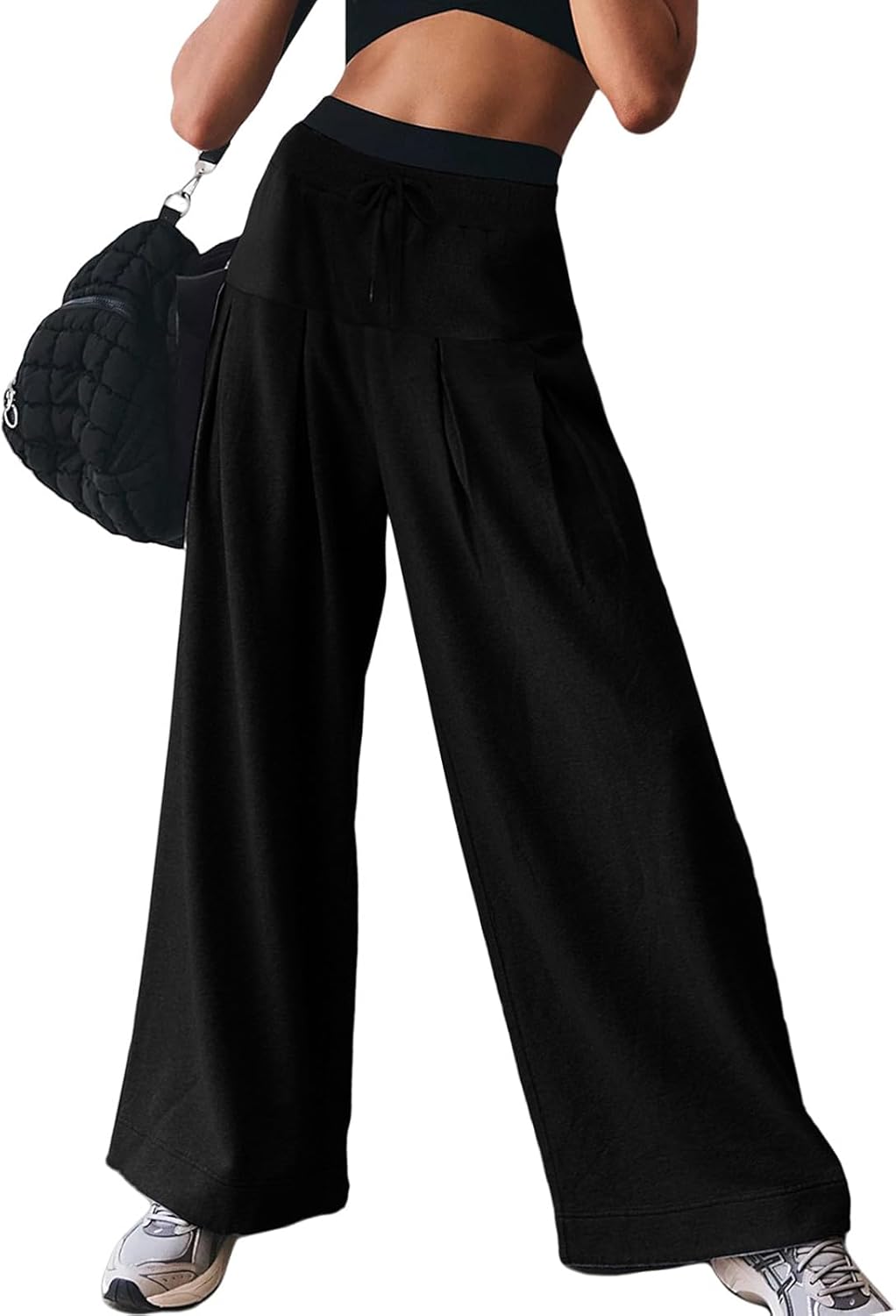 TITOMD Womens Wide Leg High Waist Baggy Pants
