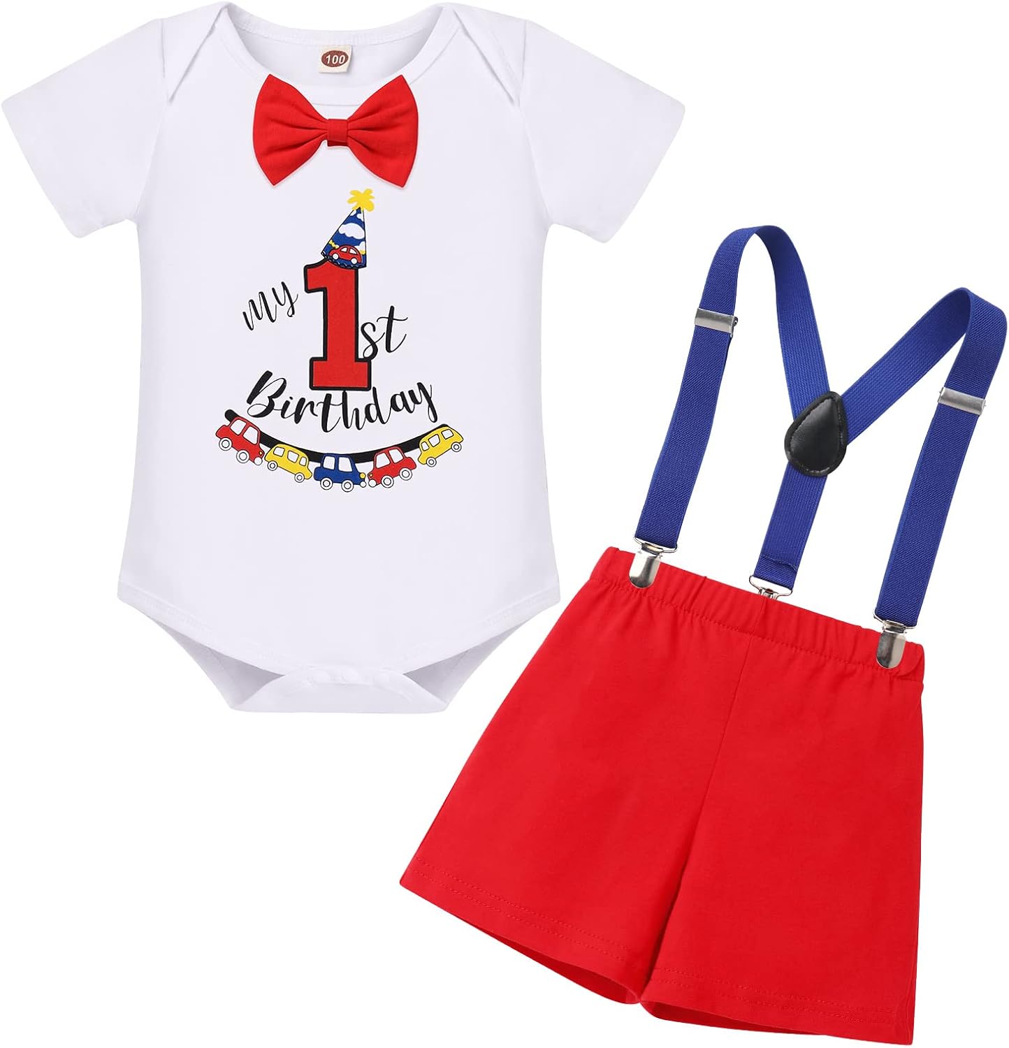 Elegant Baby Boy First Birthday Cake Smash Set