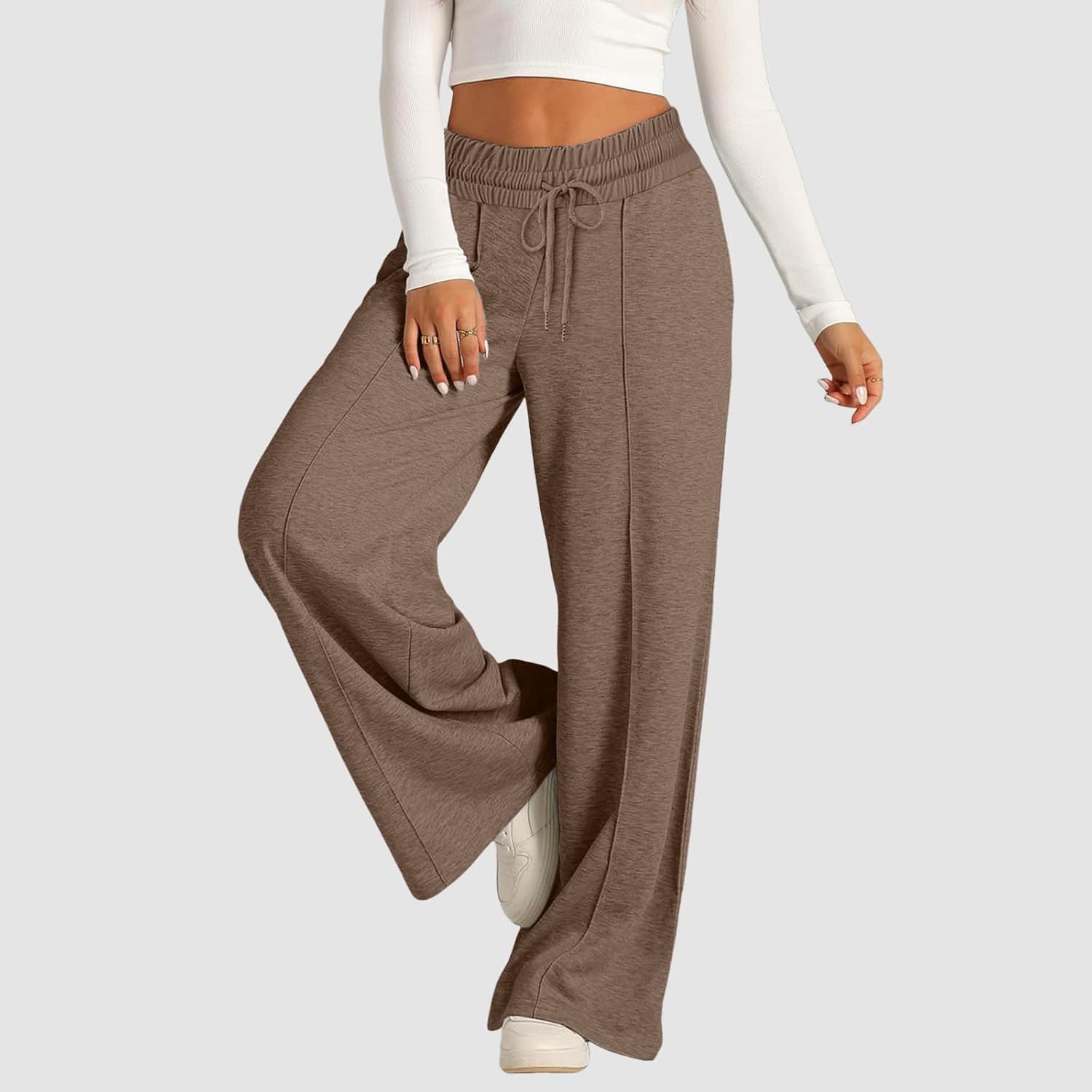 Elastic Wide Leg sweatpants for women extra comfortable and stylish