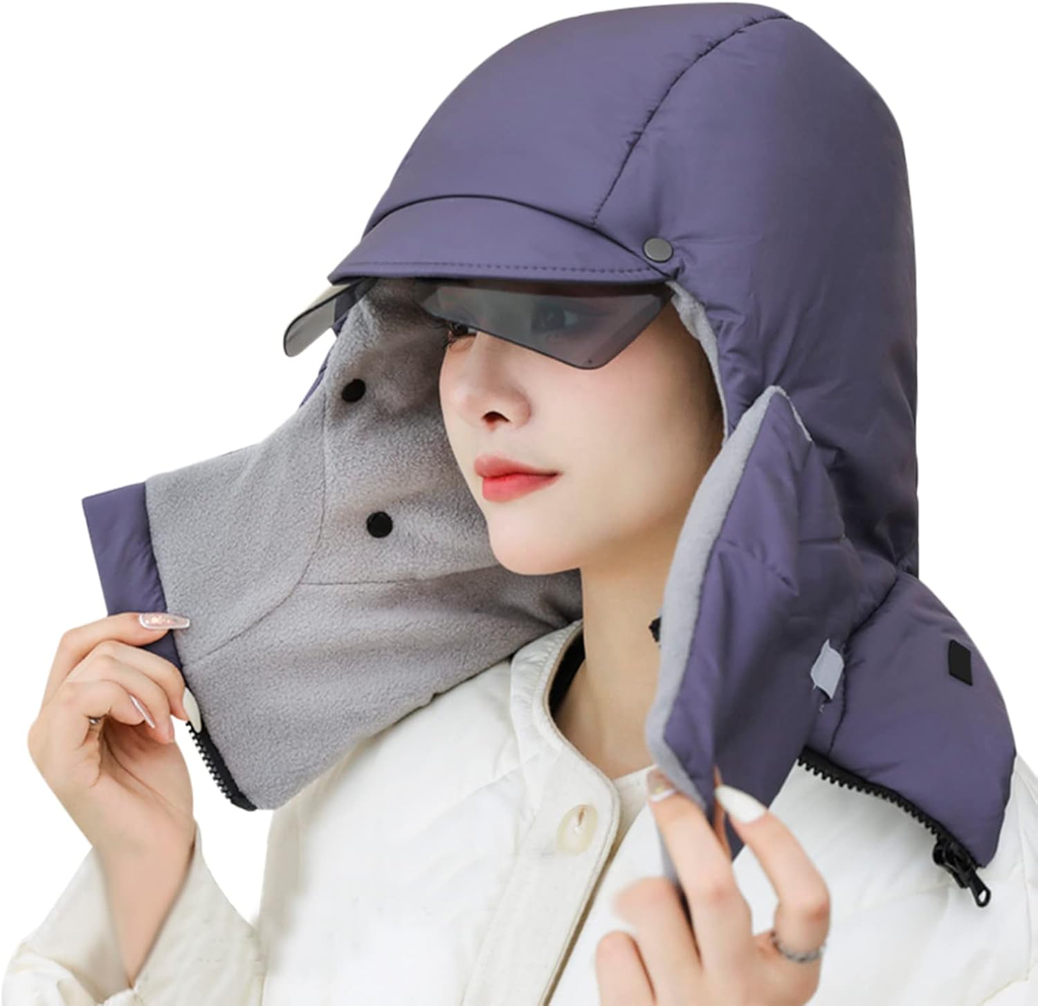 4-in-1 Waterproof Ski Mask Hat for Men Women