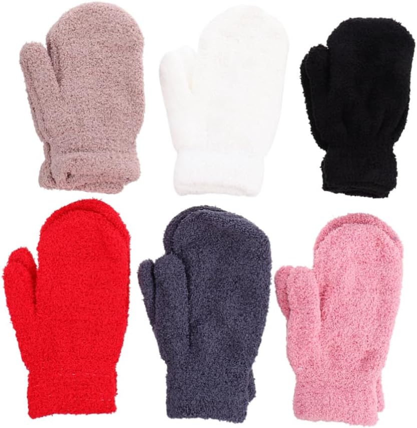 SAFIGLE Fleece Half Mittens for Winter