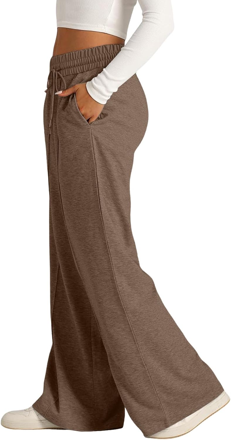 Elastic Wide Leg sweatpants for women extra comfortable and stylish