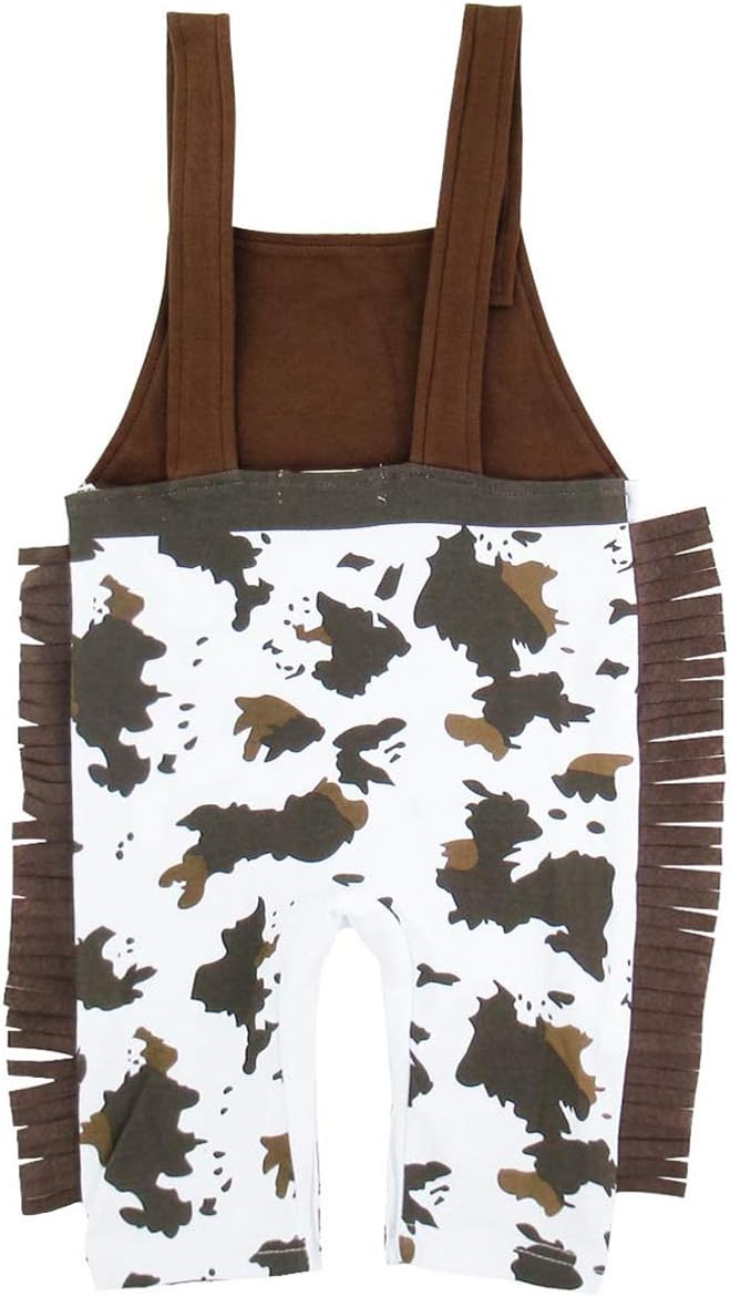 AJ DESIGN Baby Boys Western Cowboy Romper Sets with Scarf and Hat