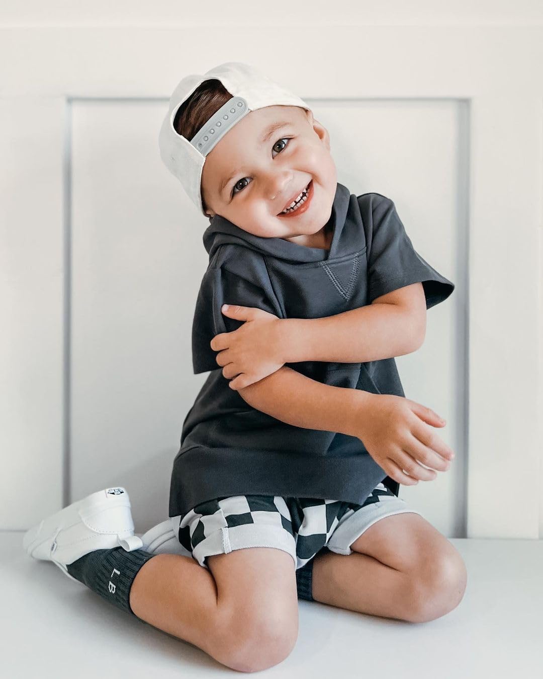 Toddler Baby Boy Summer Hooded Outfit 2Pcs Set
