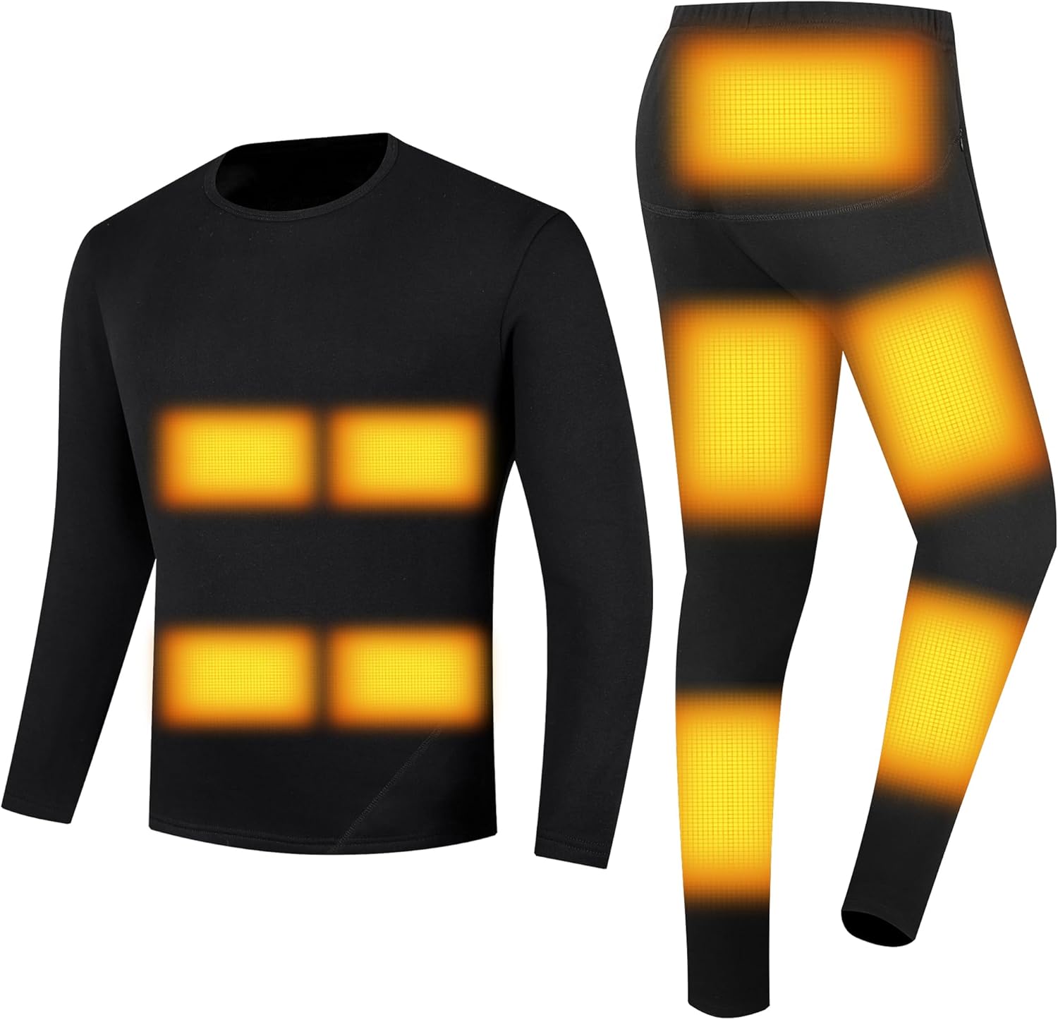 Stay Warm All Year Round with the YANYNGS Electric Heated Thermal Underwear Set