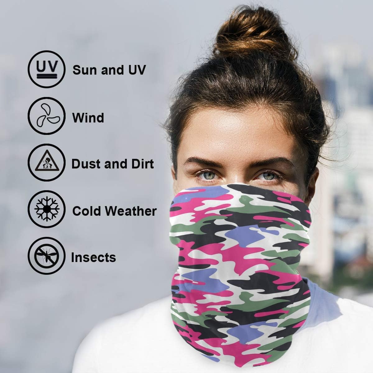 My Little Nest Unisex Face Cover - Stretchy Balaclava with Novelty Bandana
