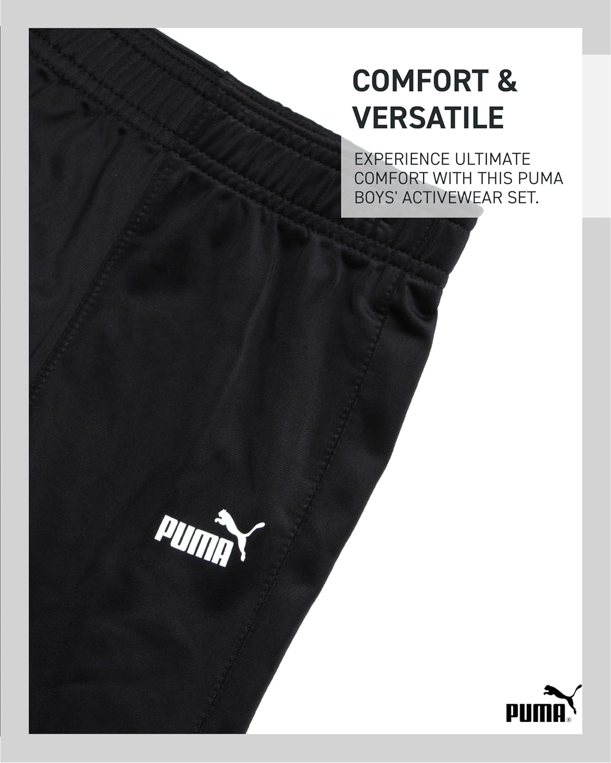 PUMA Toddler Boys Activewear Set - Performance-Friendly Mix of Jacket Joggers