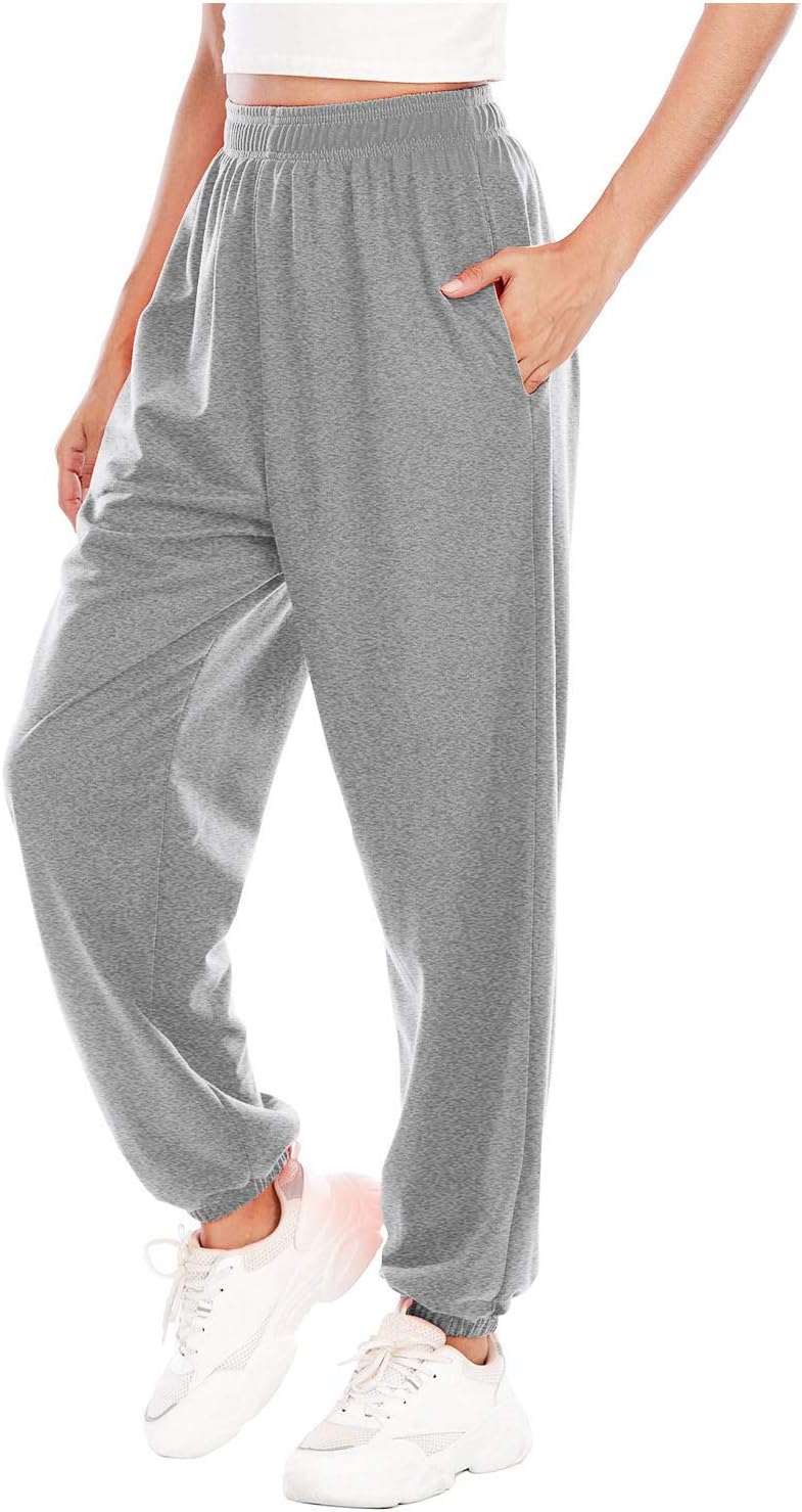 High-Waisted Pocketed Sweatpants for Teen Girls