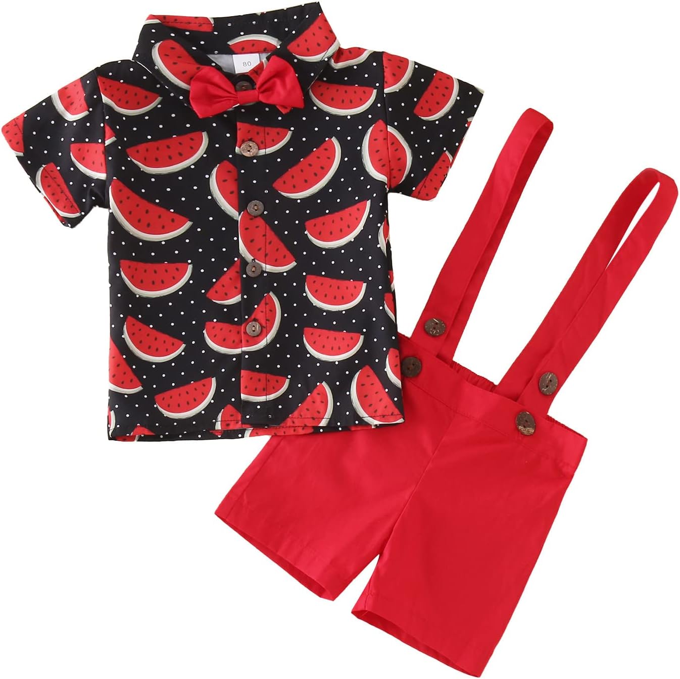 Red Toddler Set - Watermelon Print