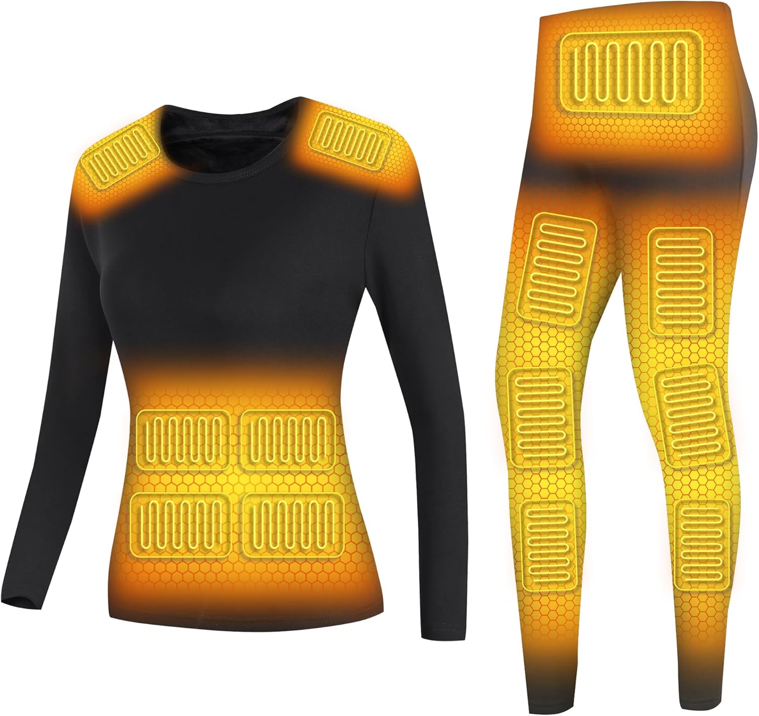 Warm EssentialVersatile Womens Electric Thermal Underwear for Hunting Motorcycling