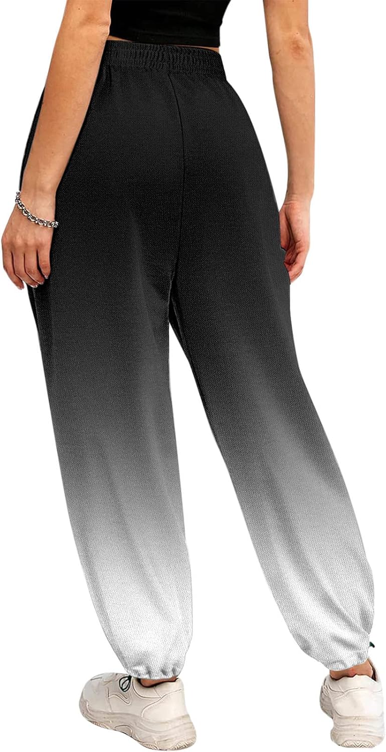 SDBRLD Womens High Waisted sweatpants - Soft Cotton Workout Pants