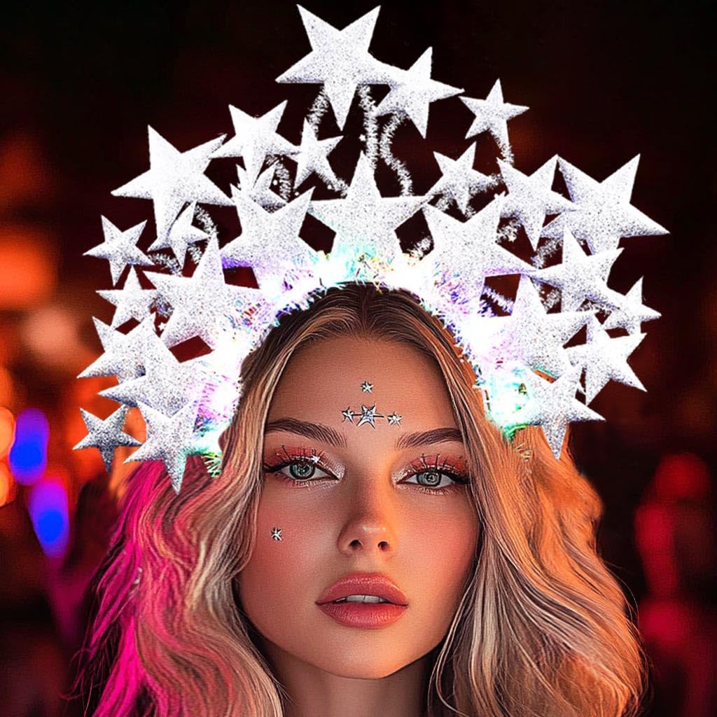 GLINK Glowing LED Nightclub Hair Band