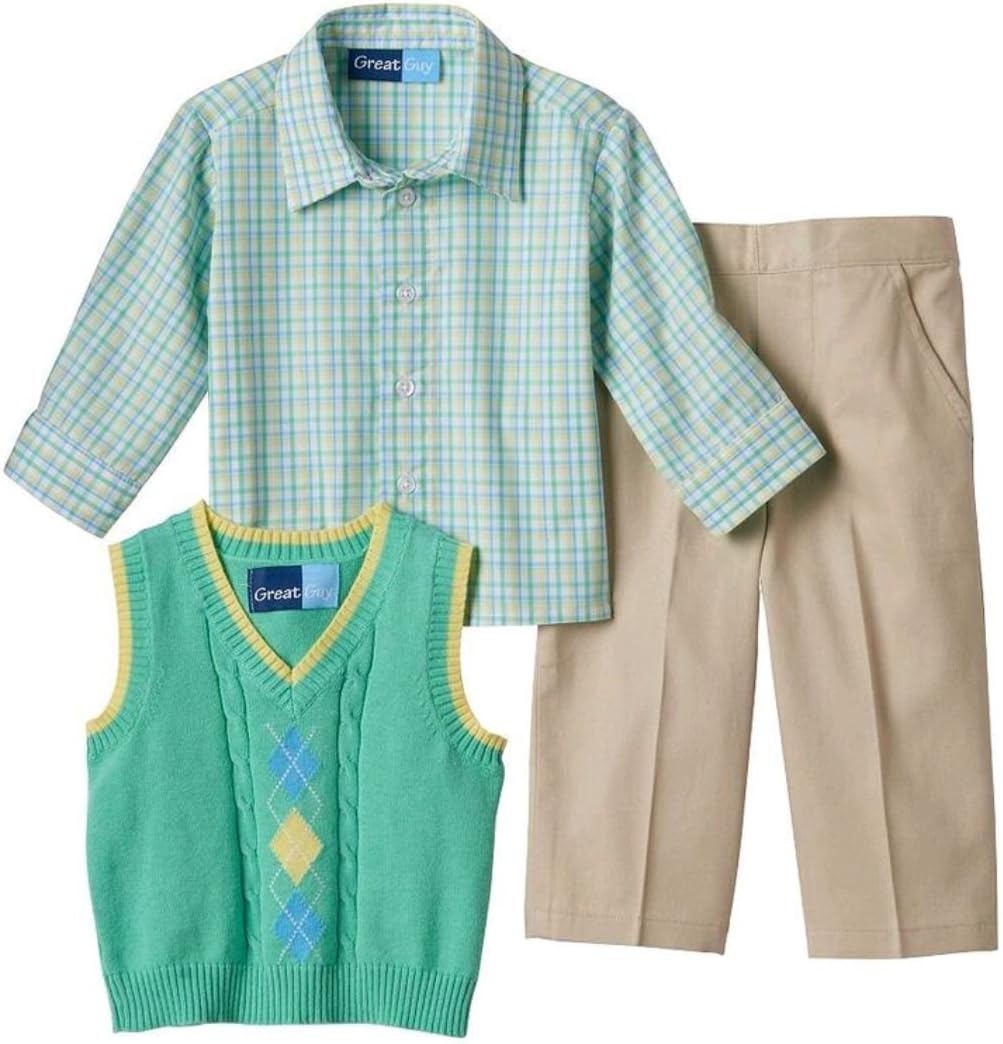 Great Guy Boys vibe Plaid Set