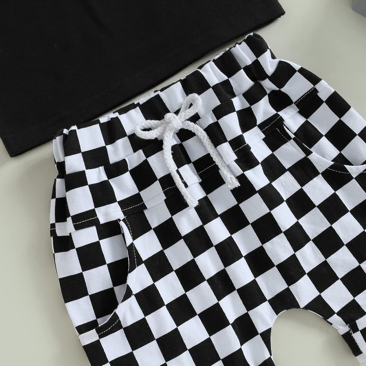 Gueuusu Toddler Boy Summer Outfit Plaid Design