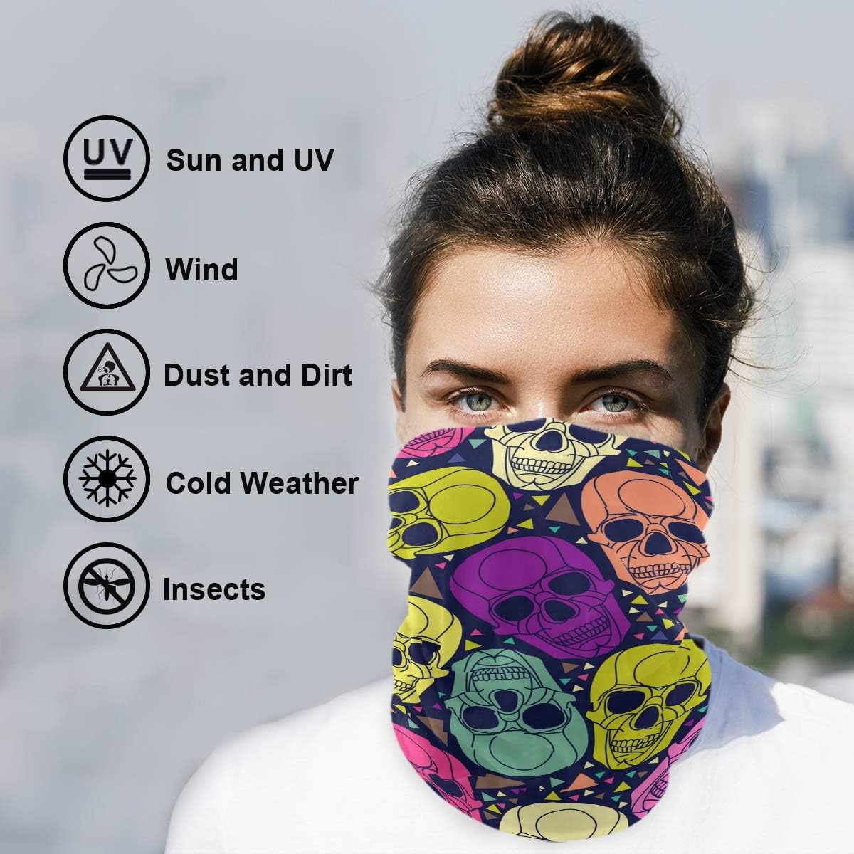 My Little Nest Geometric Skull Balaclava Mask