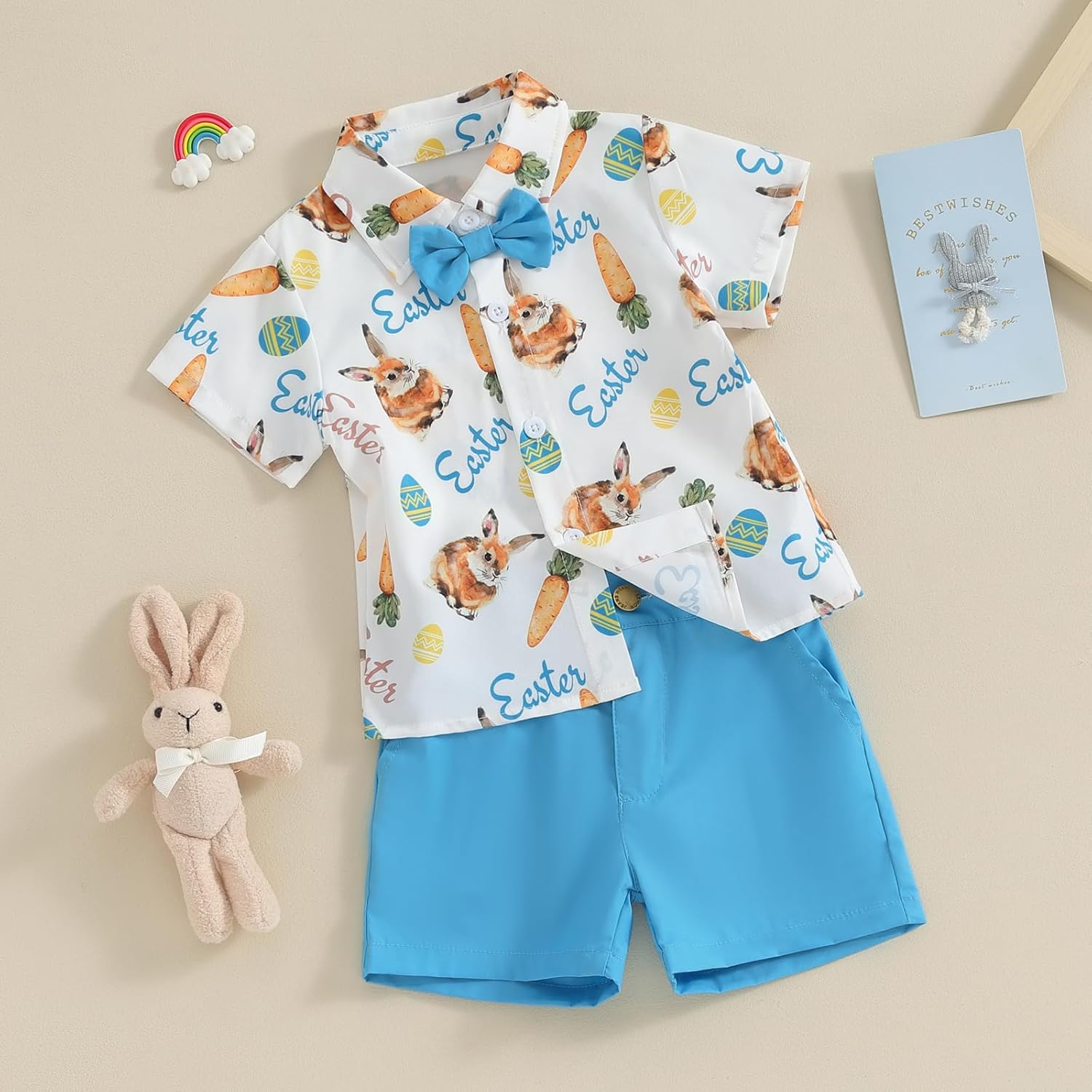 MAINESAKA Toddler Easter Outfit 2 Piece