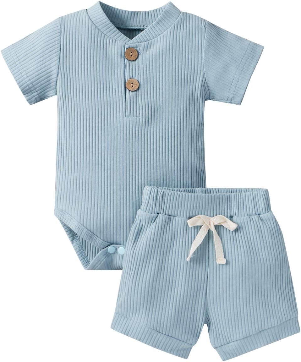 MABABY Newborn Romper Set for 3-18 Month
