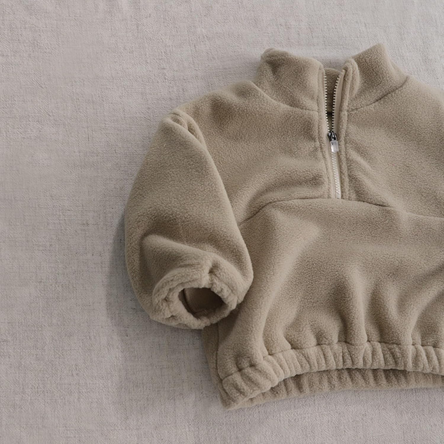 Kapsrqst 2PK Coral Velvet Turtleneck Set for toddlers