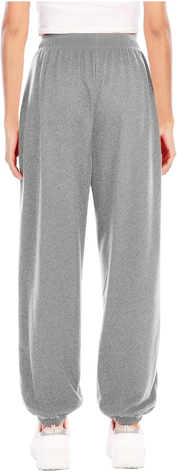 High-Waisted Pocketed Sweatpants for Teen Girls