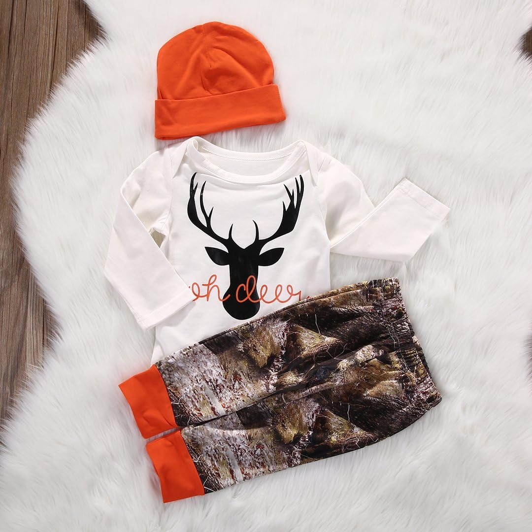 Gureui Camo Romper Onesie Set for Baby Boys