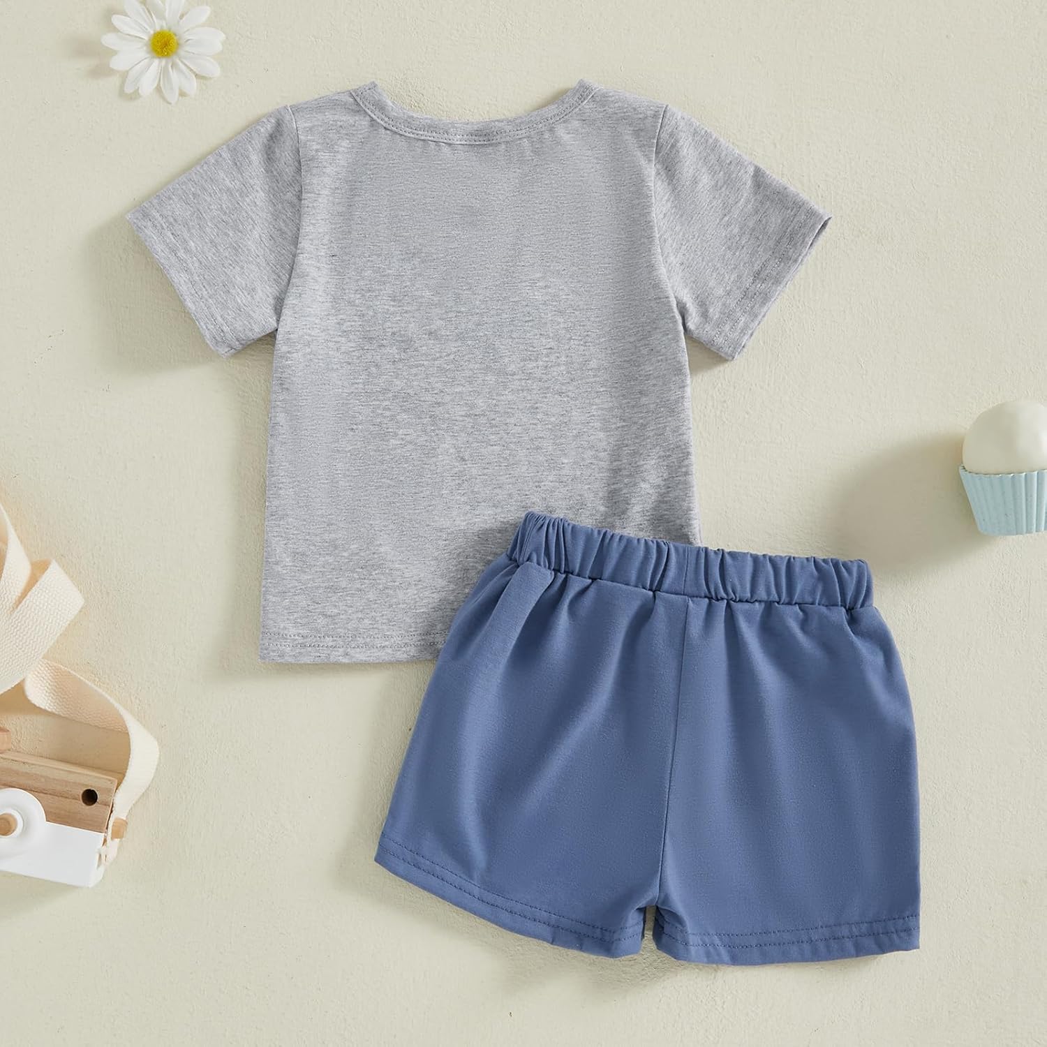 Bonangber Toddler Boy Summer Short Sleeve T-shirt and Shorts Set