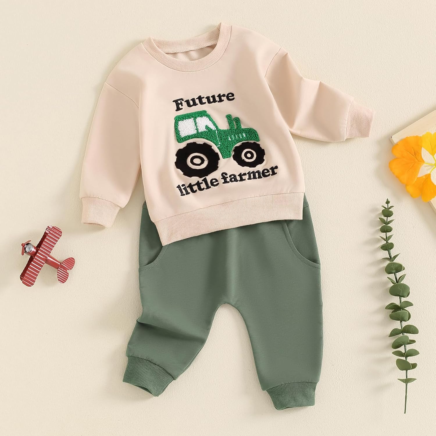 Covvoliy Cute Toddler FallWinter 2Pc Set