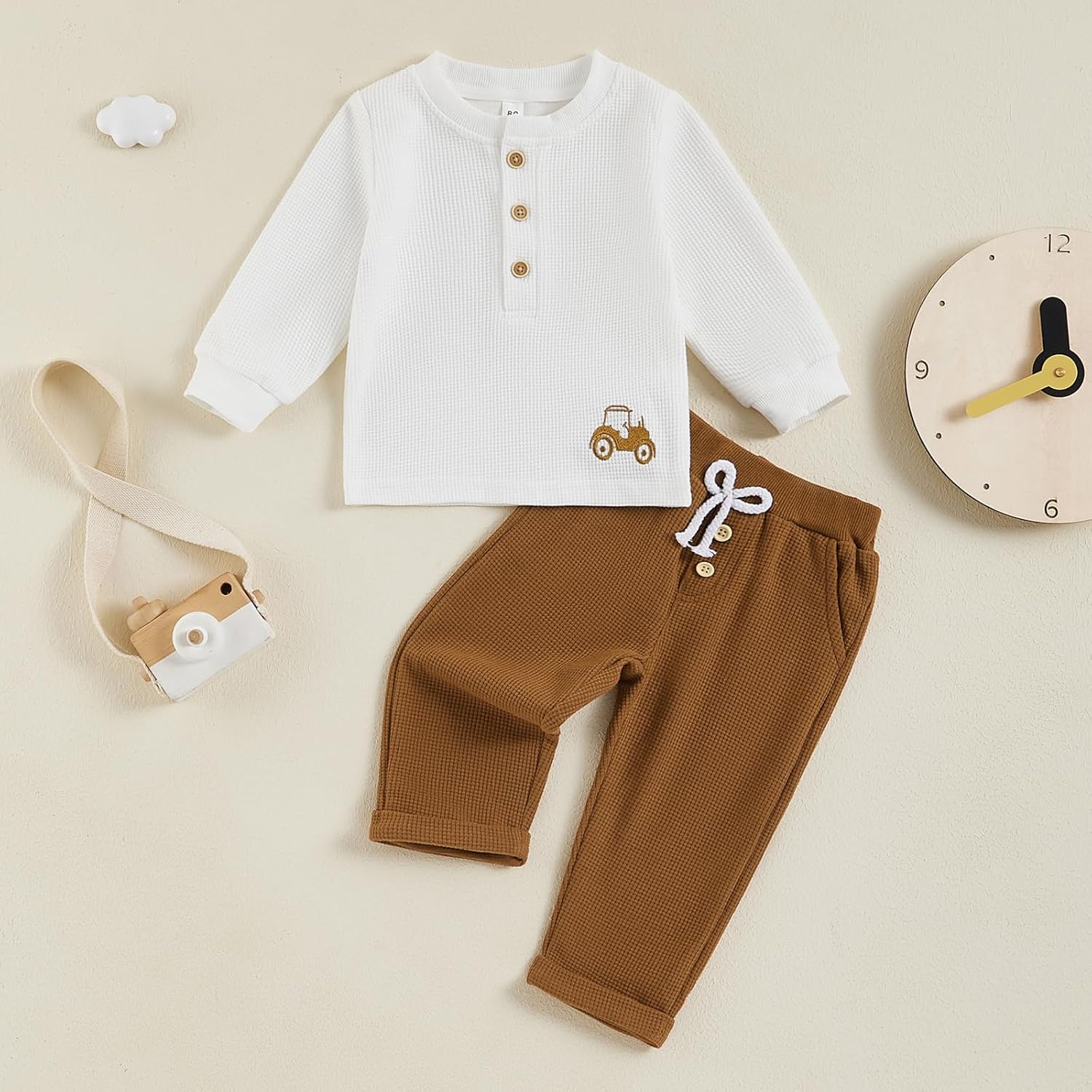 PENNSOY Kids Baby Boys Autumn 2PCS Outfit Set