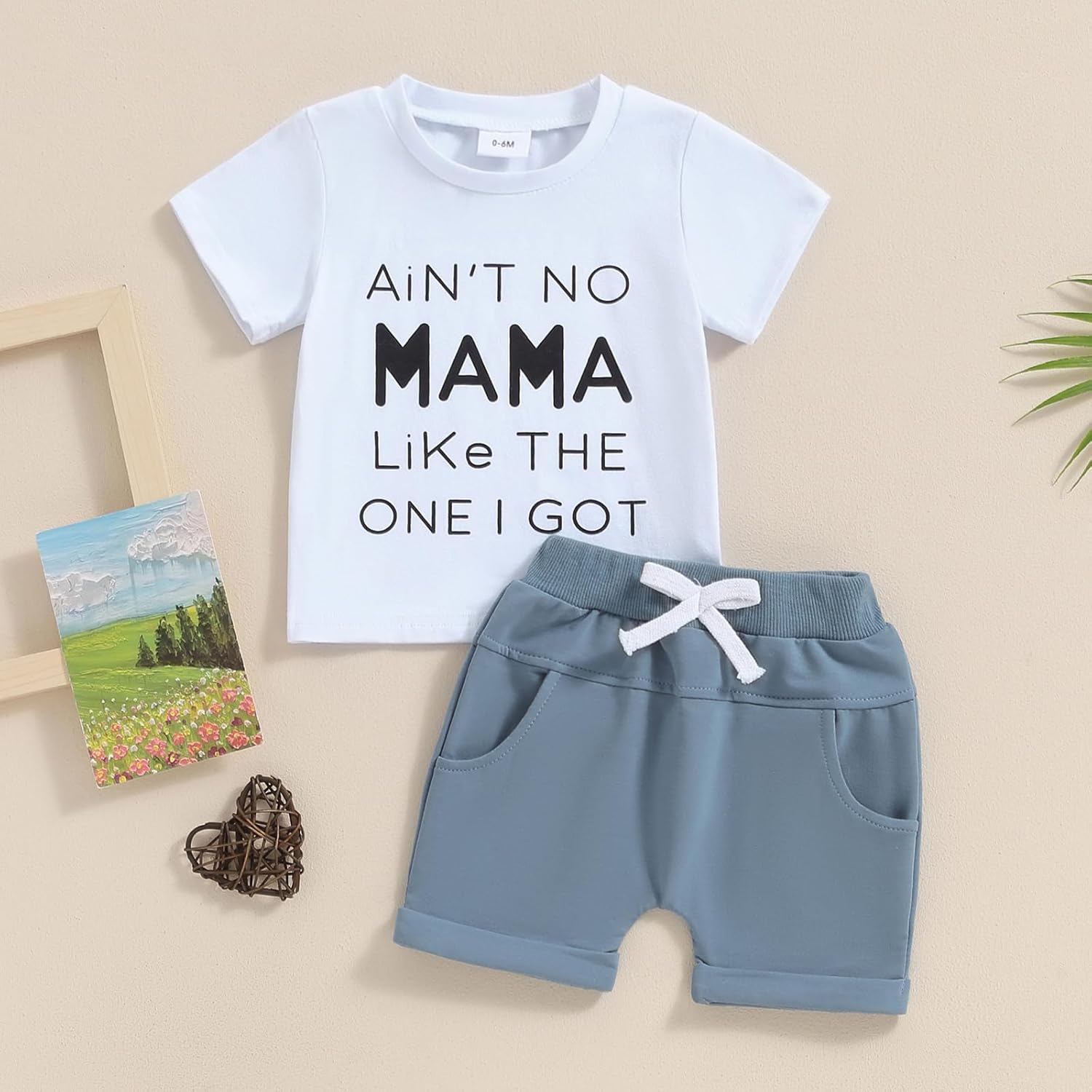 MABABY Toddler Summer Boys Outfits Set