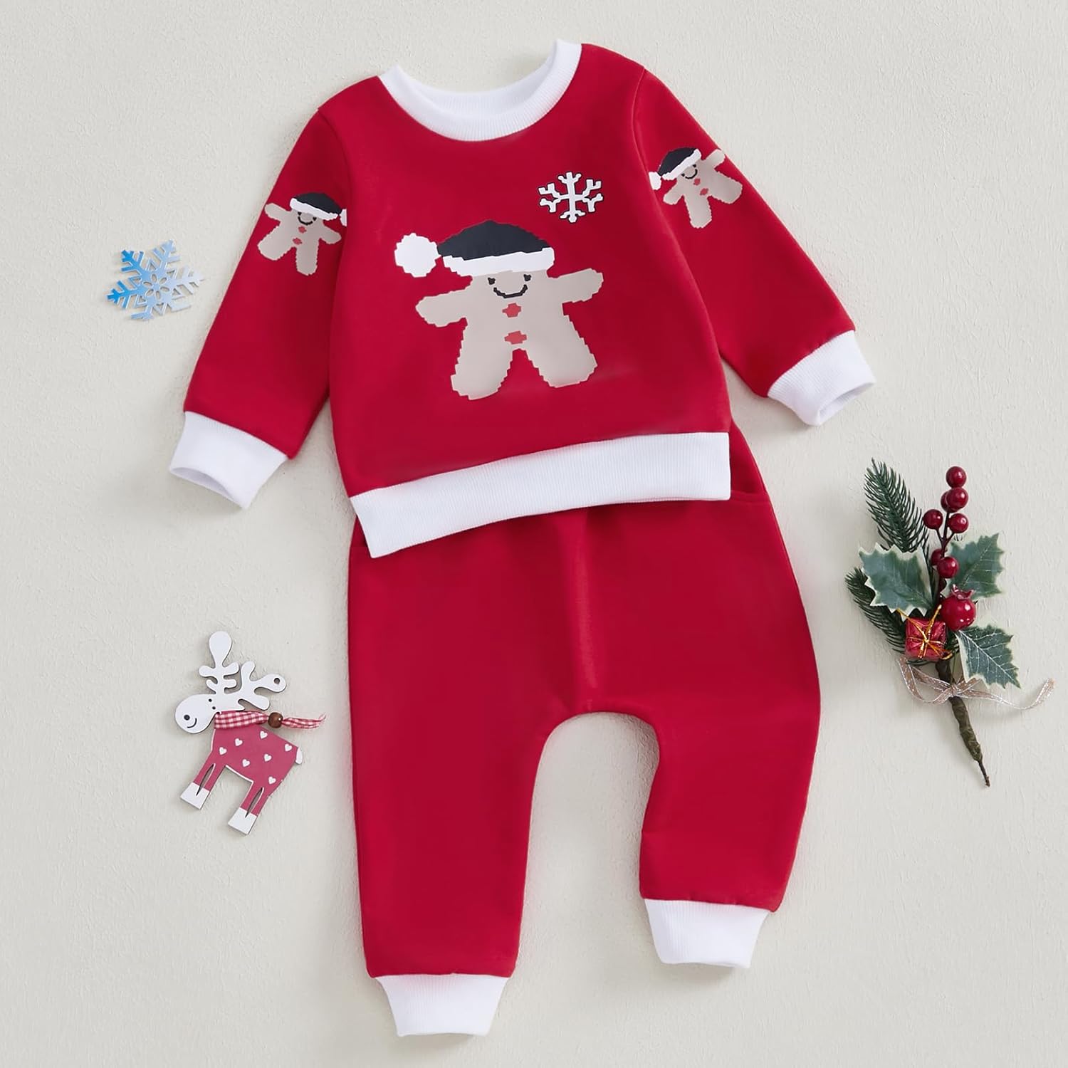 HAPRIZERA Christmas Toddler Set - Cute Truck Sweater Pants