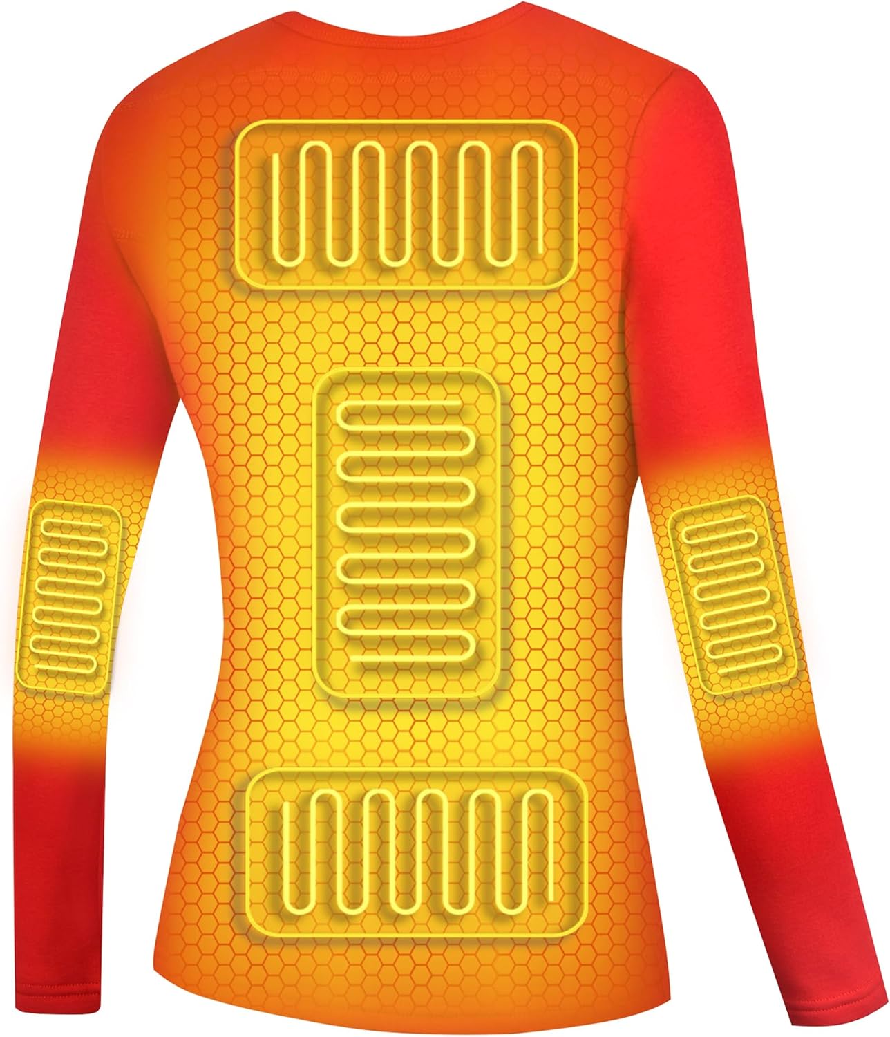 Electric Thermal Baseshirt for Women 5 Heating Zones