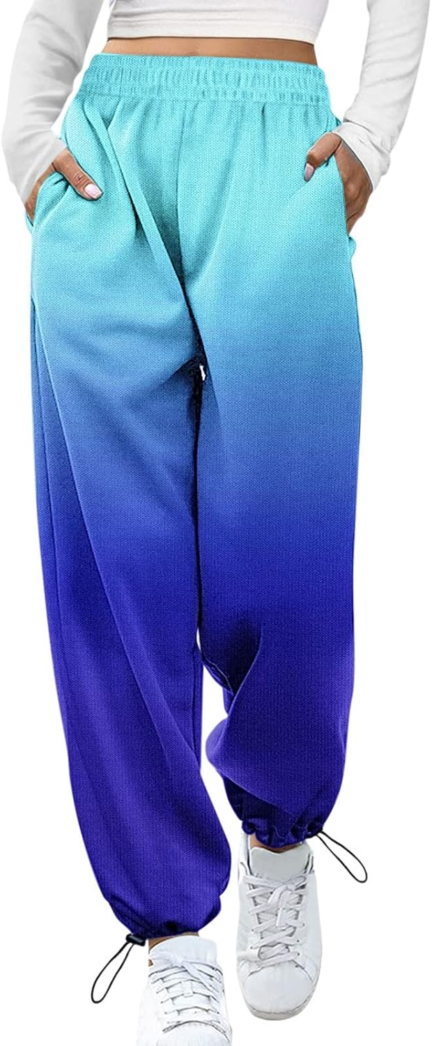 SDBRLD Womens High Waisted workout sweatpants
