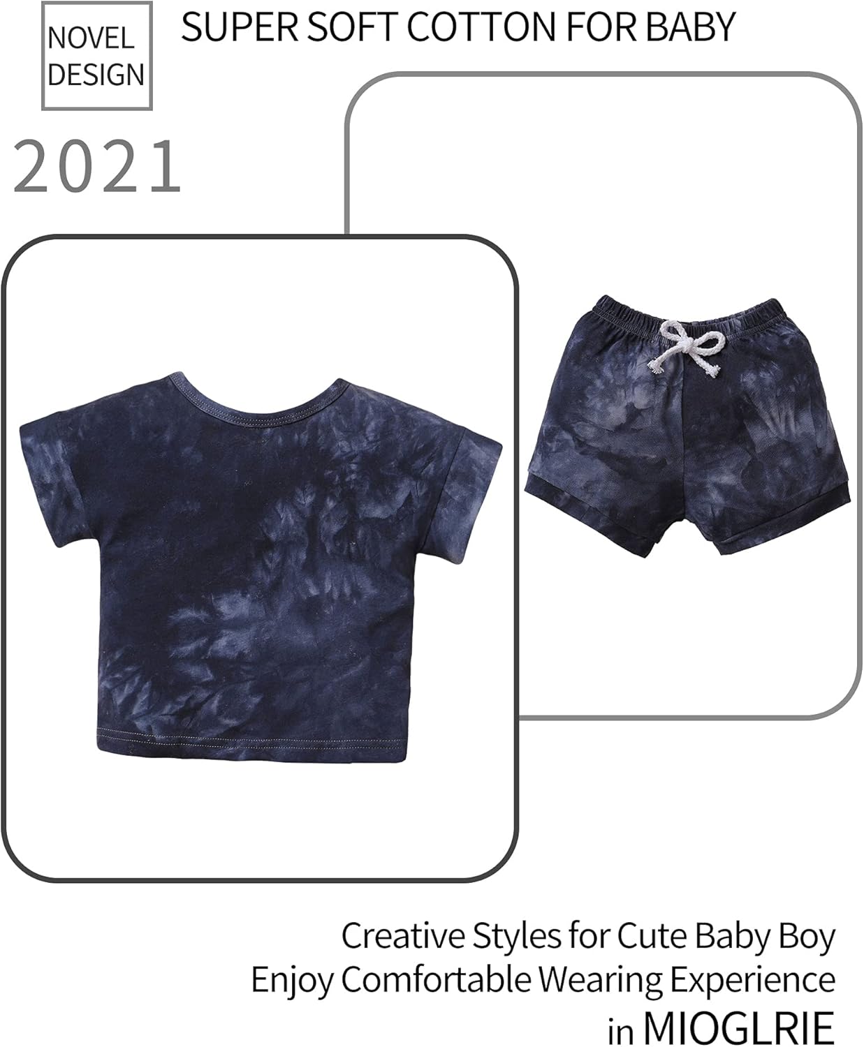 Mioglrie Toddler Boy Summer Clothing Set