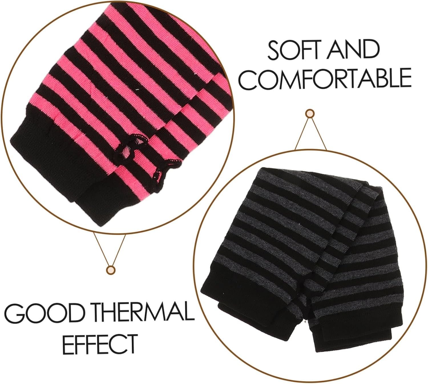 LIOOBO Women Knitted Fingerless Gloves