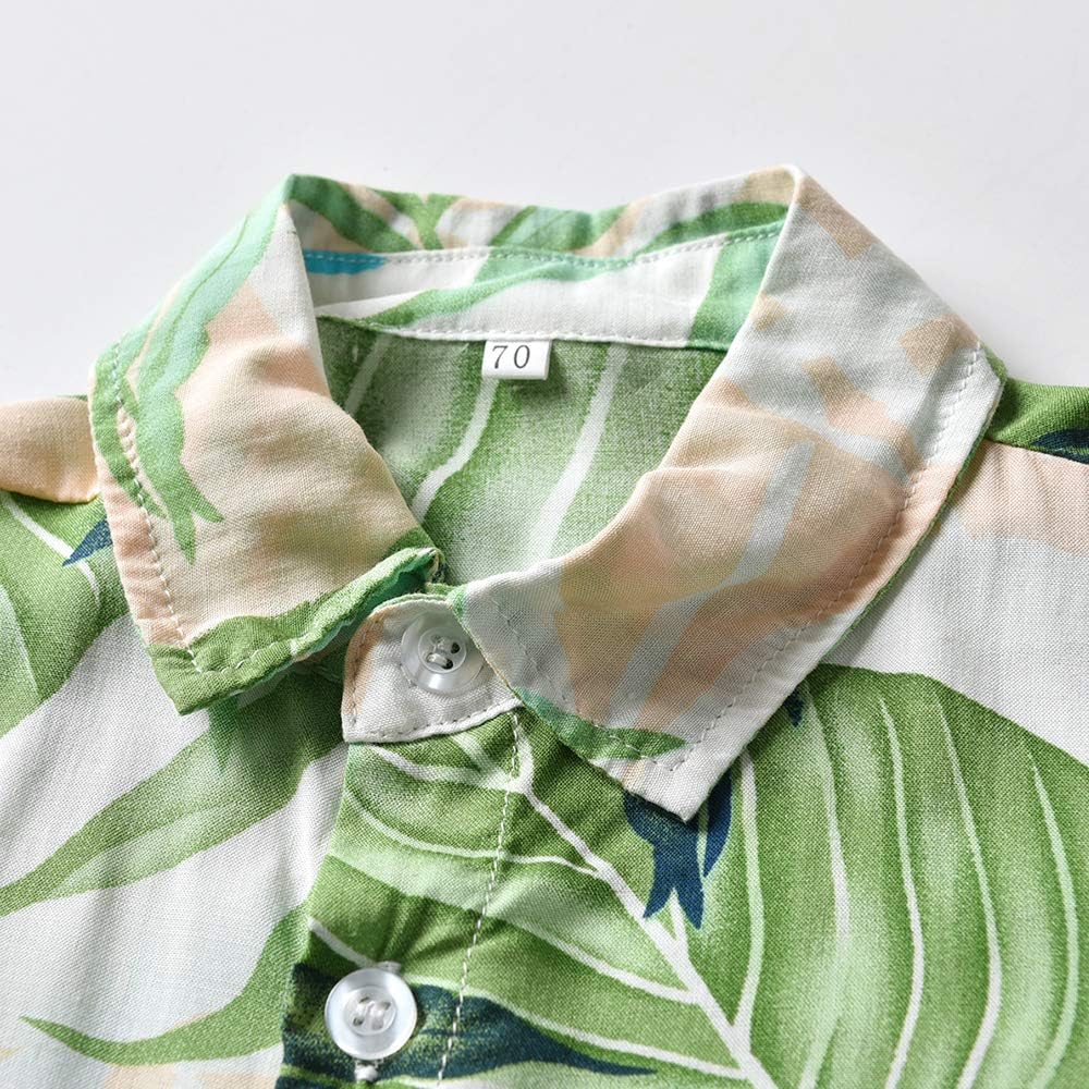 Adorable Toddler Boy Hawaiian Shorts Set - Soft Fashionable Summer Clothes