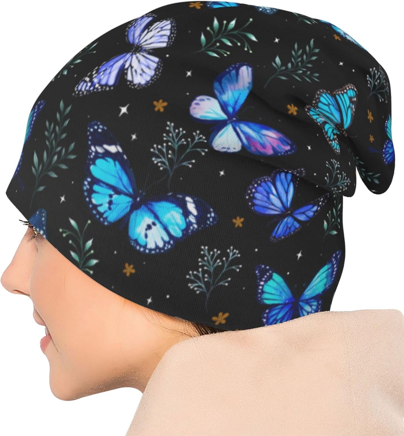 Cheerful Skull Beanie for Cancer - Knitting Accessories