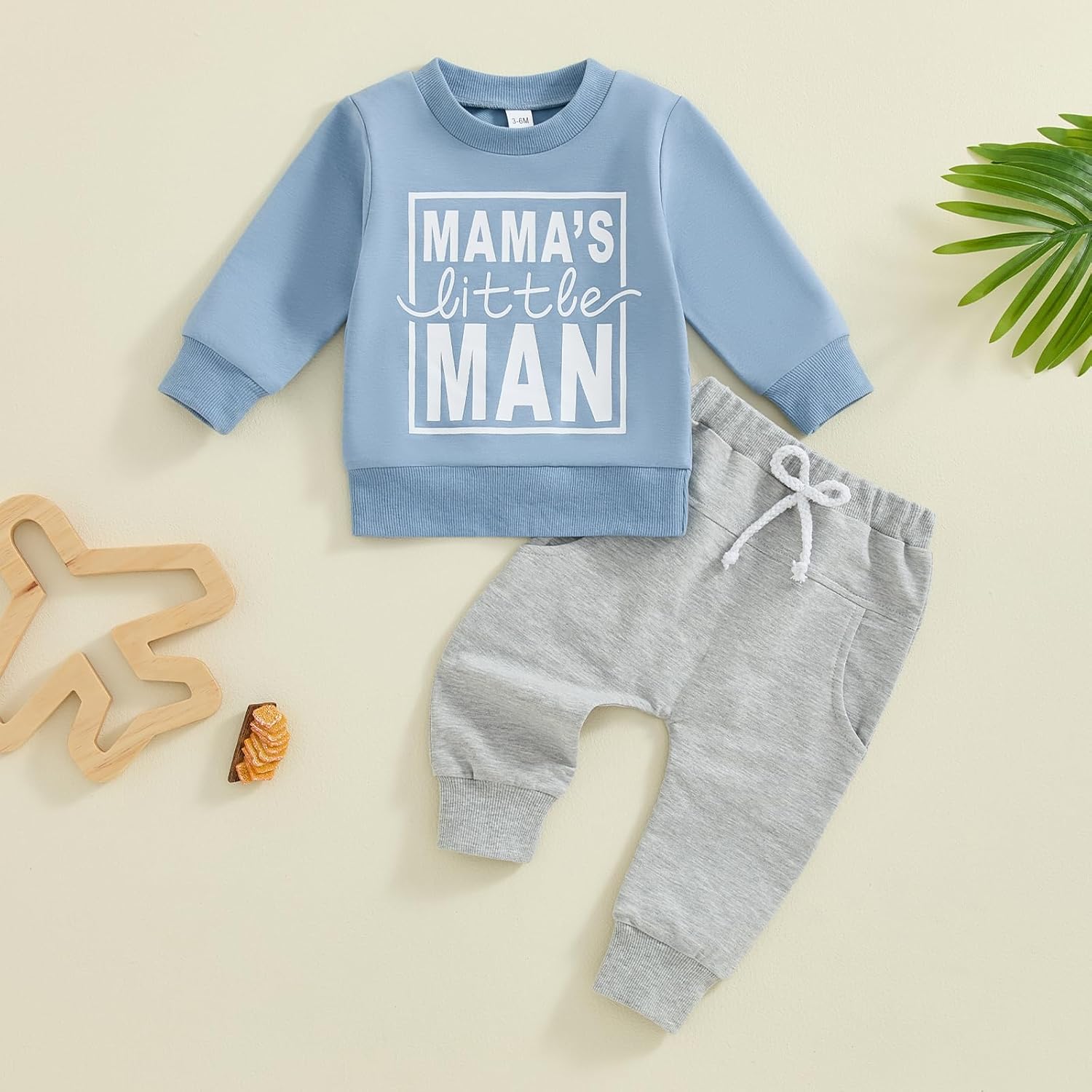 Fall toddler boys sweatshirt pants set
