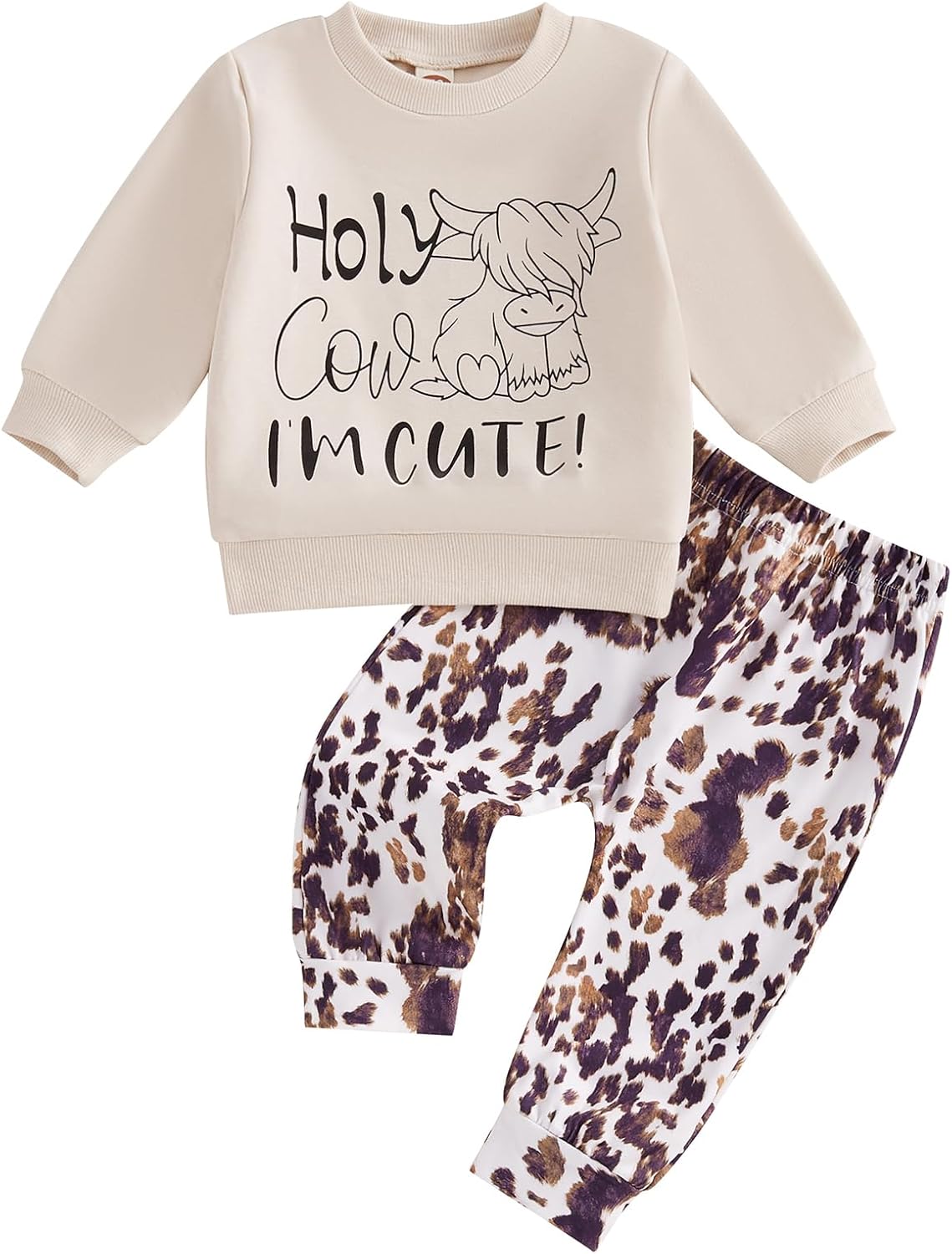 Chloefairy Holy Cow Im Cute Fall Outfit for Baby Boys