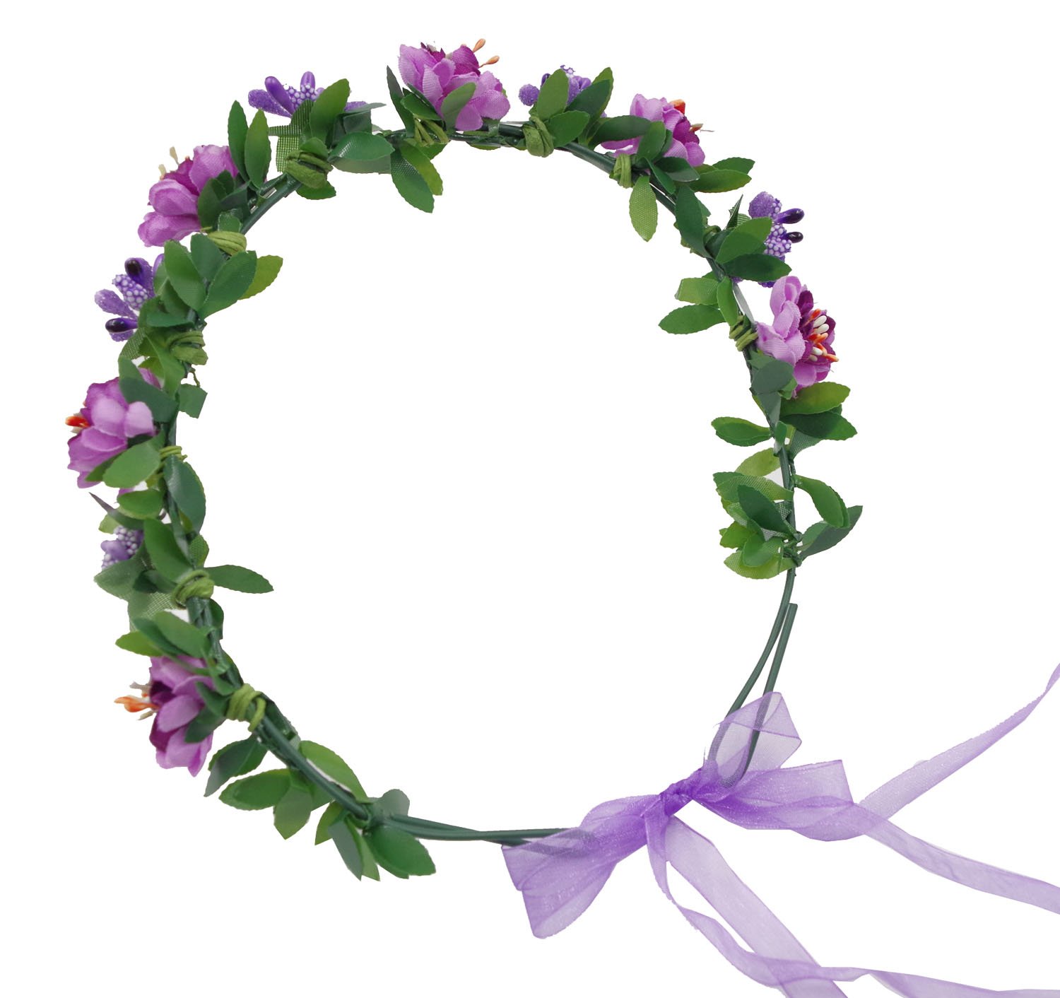Love Sweety - Floral Crown Headband Purple