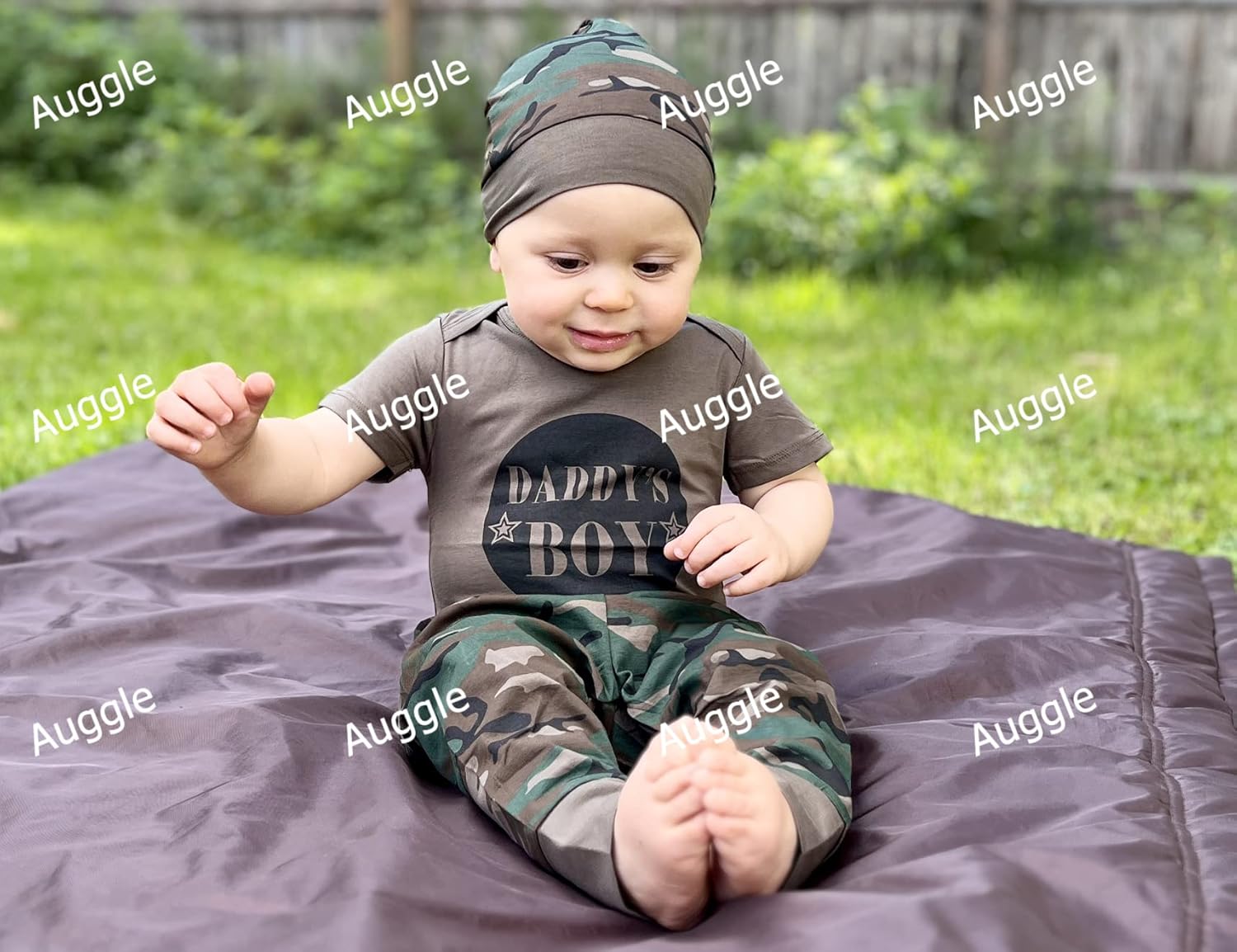 AGGLE Baby Boys Daddys Best Buddy 3PC Outfit Set