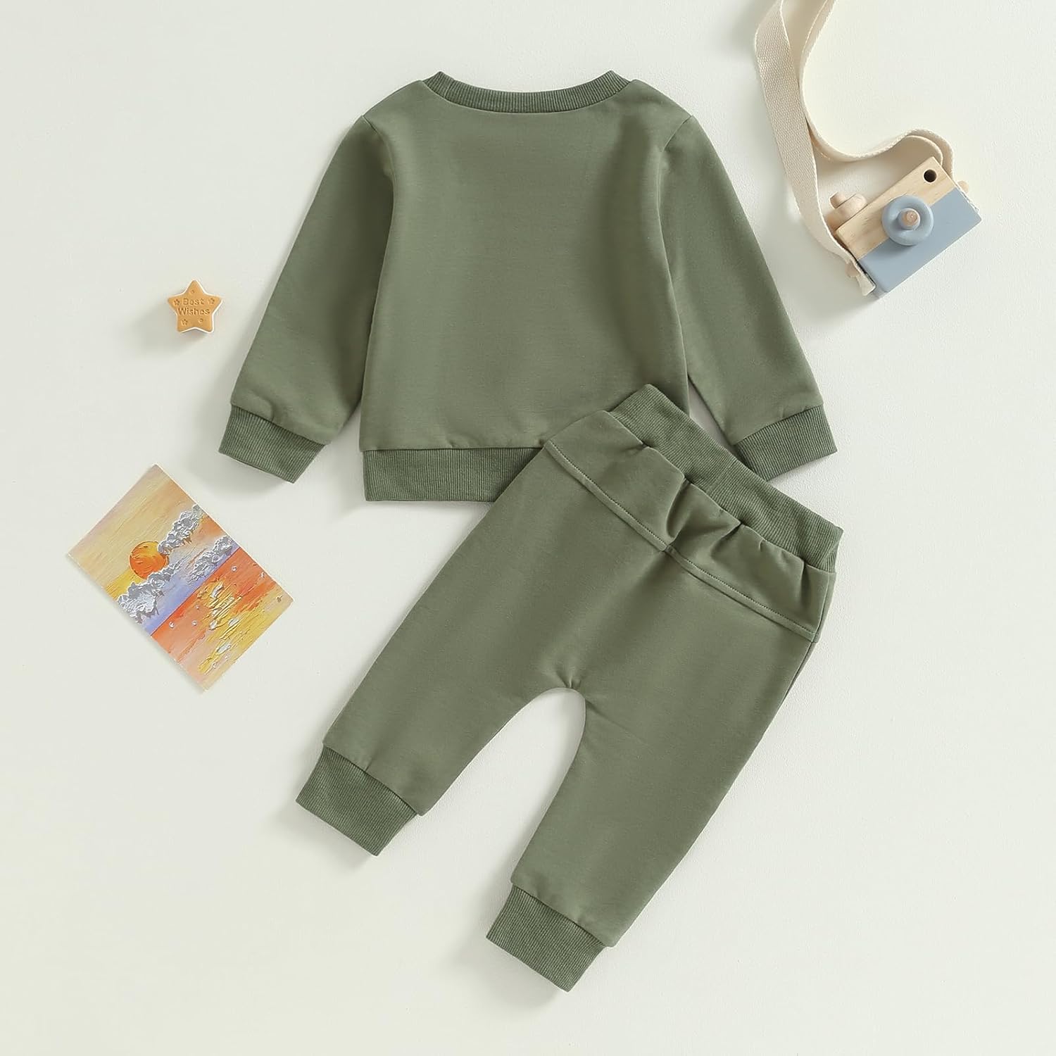 Mabackly Toddler Boys Sweatsuit Soft Breathable