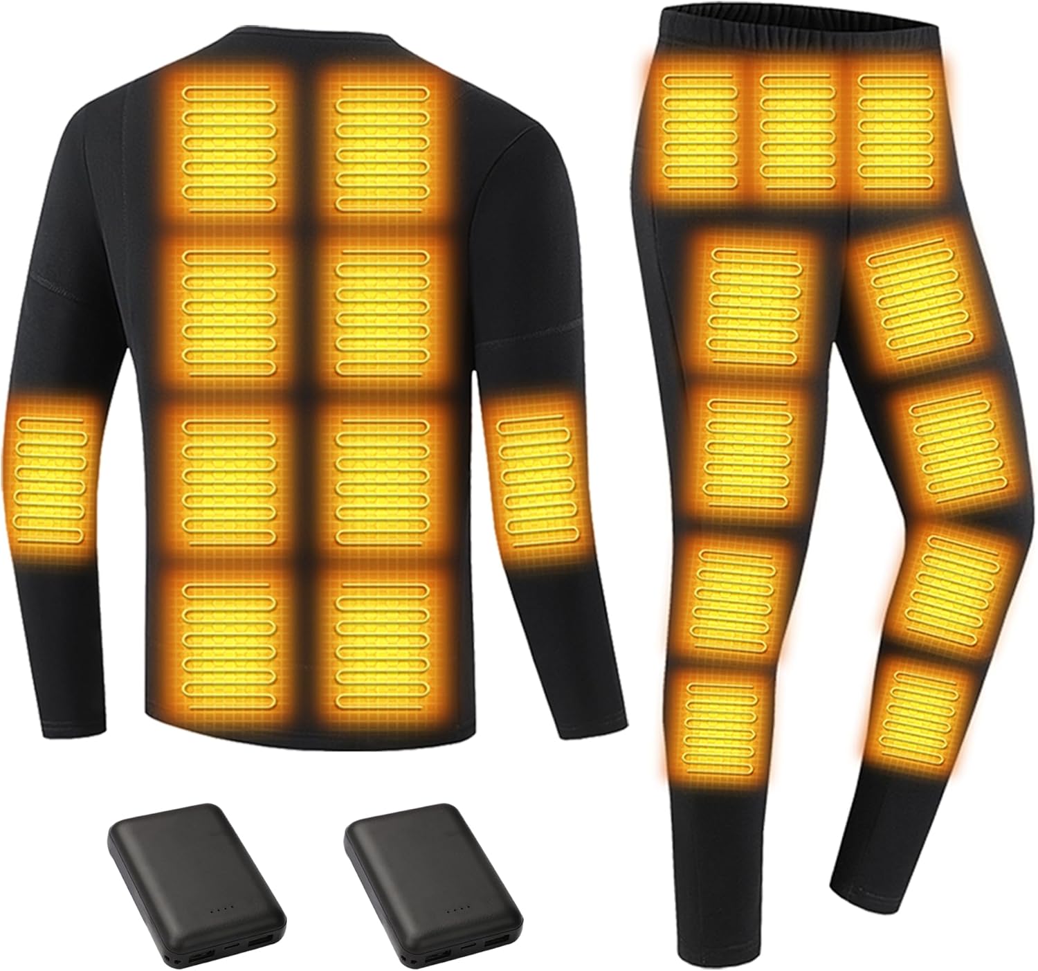 YANYNGS Smart Heated Underwear Set for Men Women