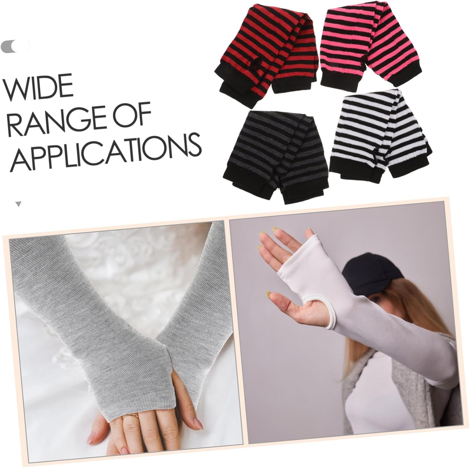 VALICLUD Womens Knitted Arm Warmers