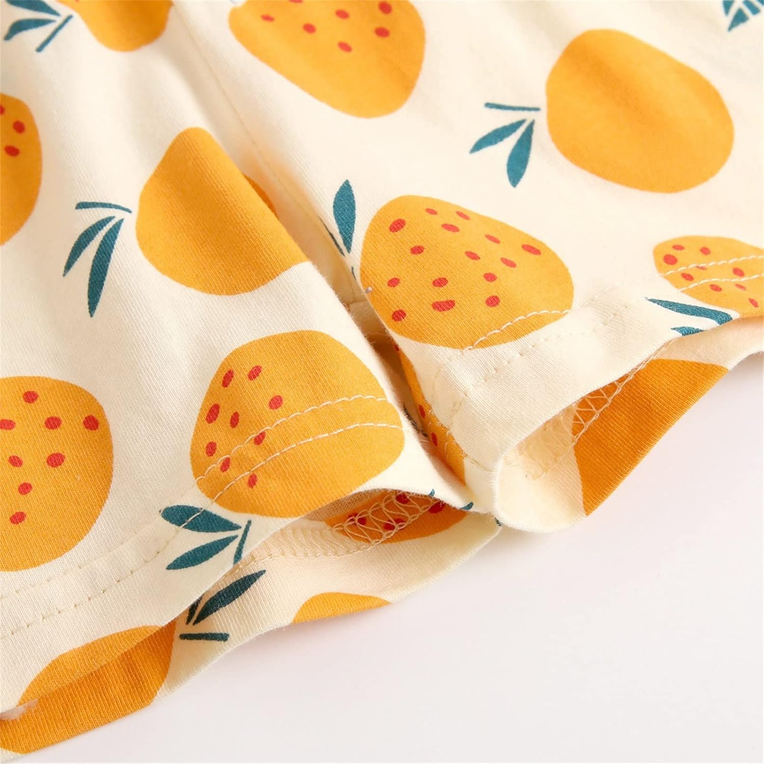 Fruit Print Newborn Boys and Girls 3-Piece Outfit