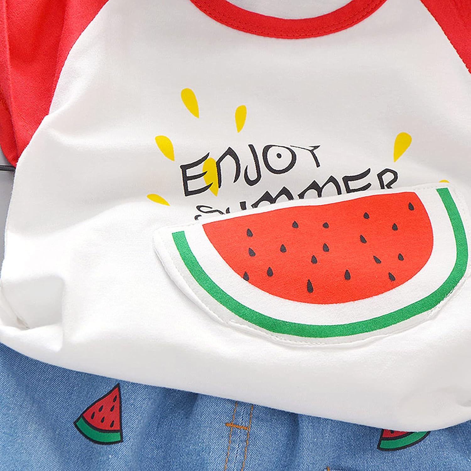 Baby Boys Watermelon Print Outfit Set