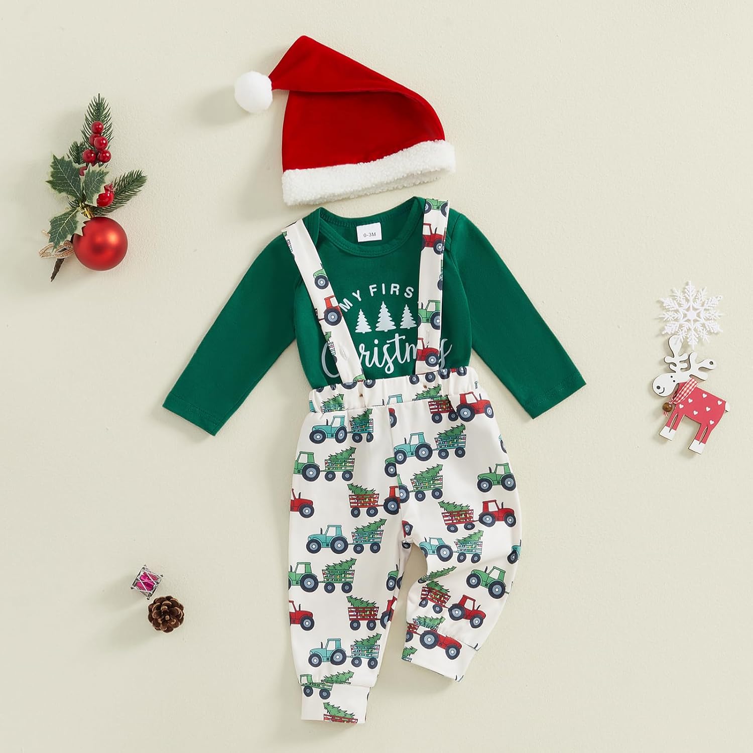 BeQeuewll 4th of July Newborn Baby Boy Outfits Set