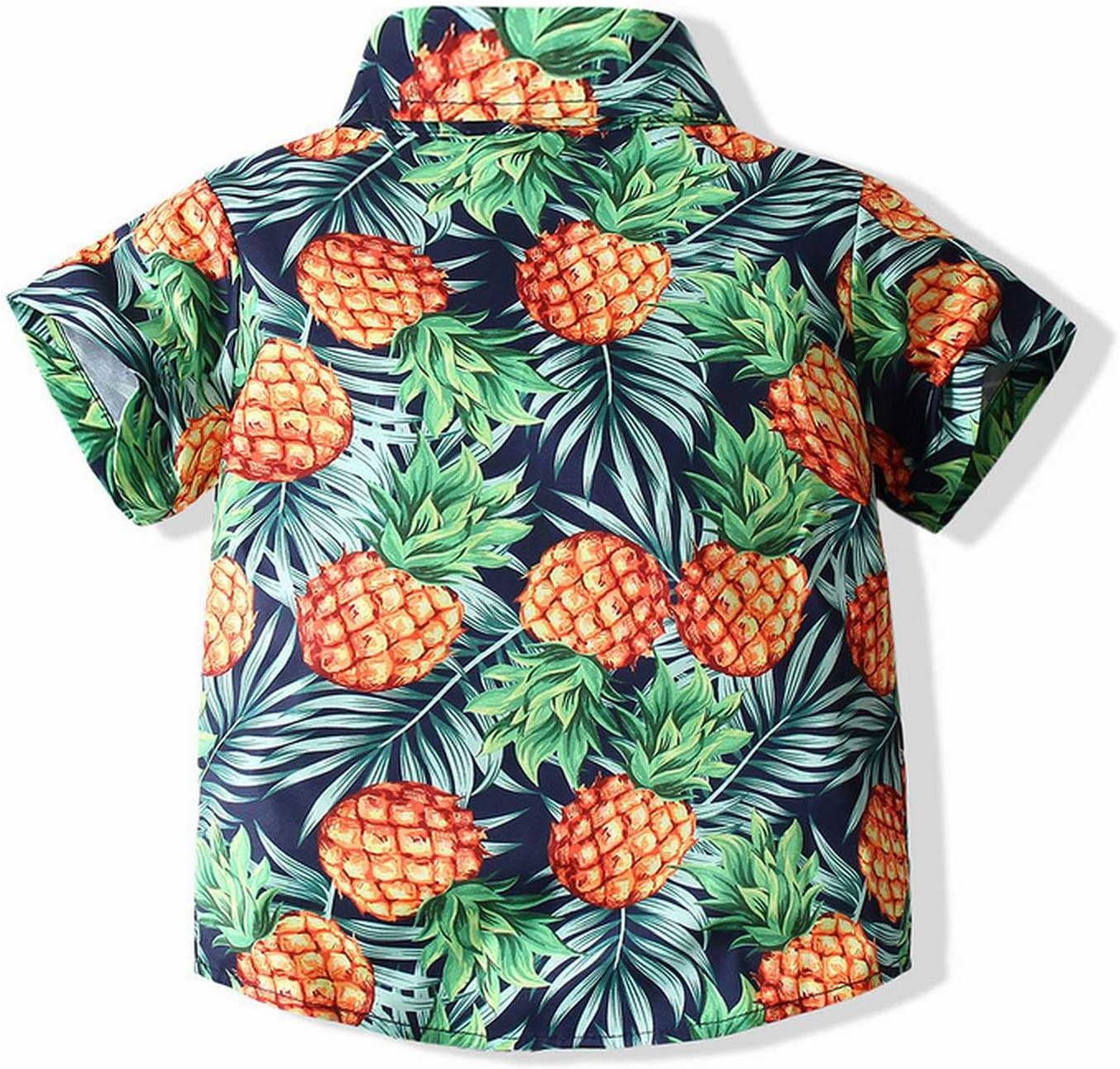 Lykmera Baby Boy Pineapple Short Set 2-3 Years Green