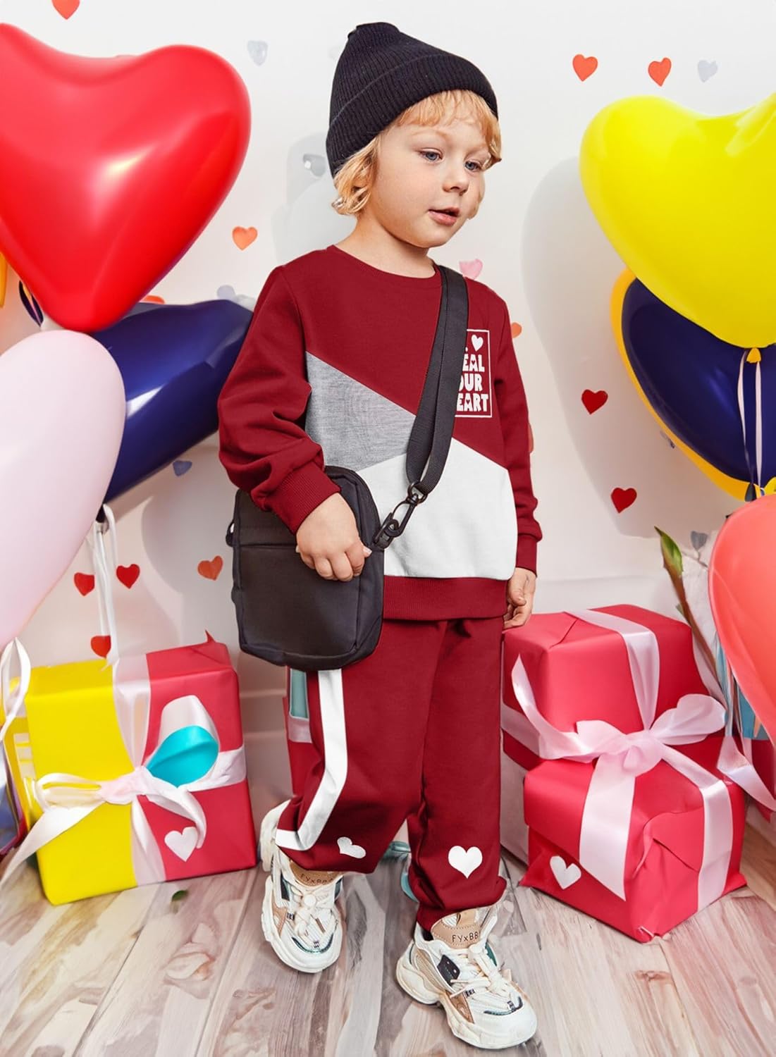 Toddler Boys Color Block Outfit Set - 2T-6T